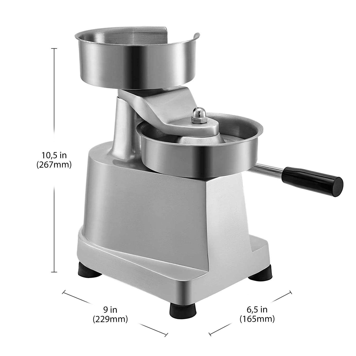 ALDKitchen Hamburger Patty Press - Heavy Duty Stainless Steel Burger Maker with 500 Free Parchment Papers | Perfect for BBQ, Cookouts & Home Kitchen Use