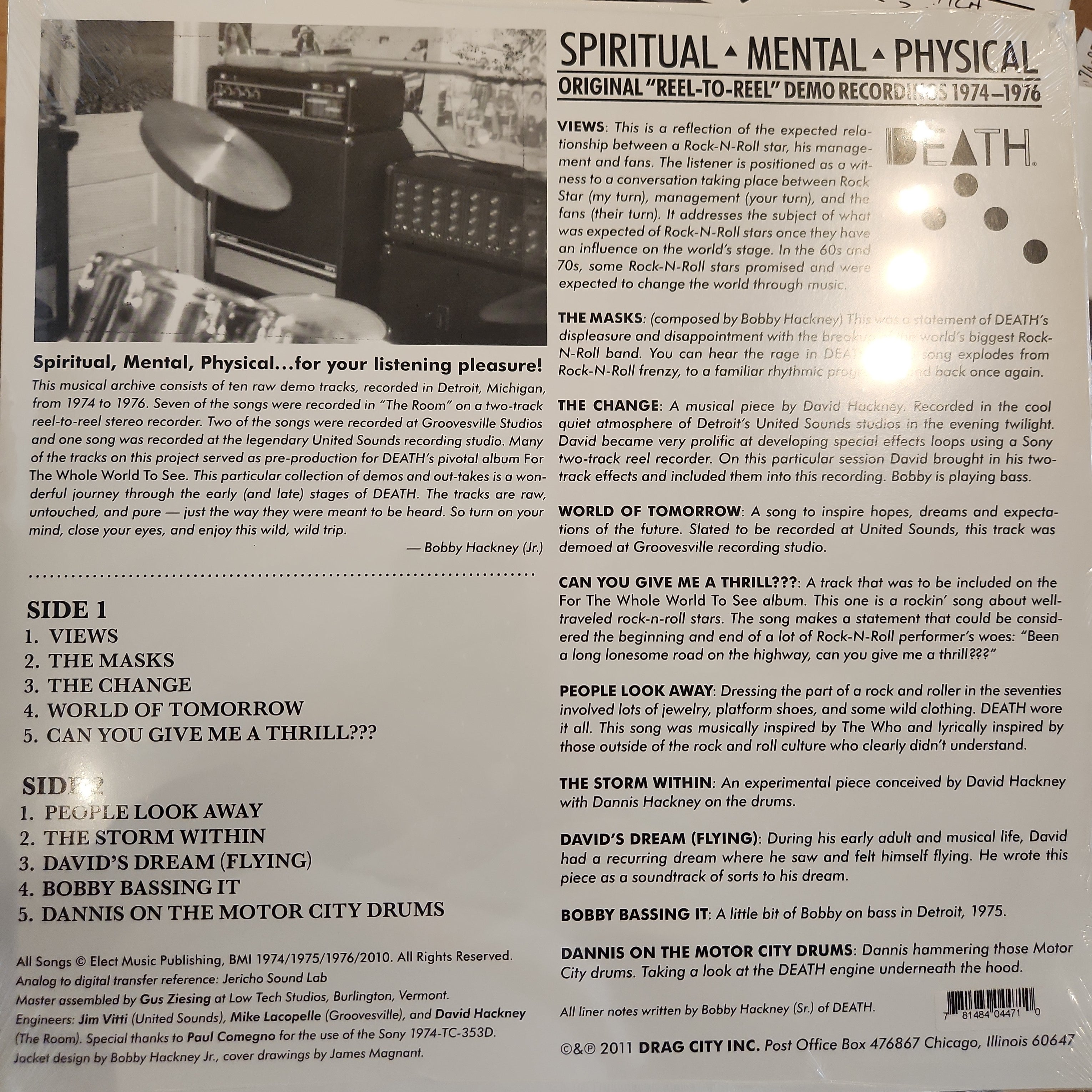 Death Spiritual, Mental, Physical Vinyl LP Record | Limited Edition Collector's Item | Perfect for Meditation, Yoga & Music Therapy Sessions