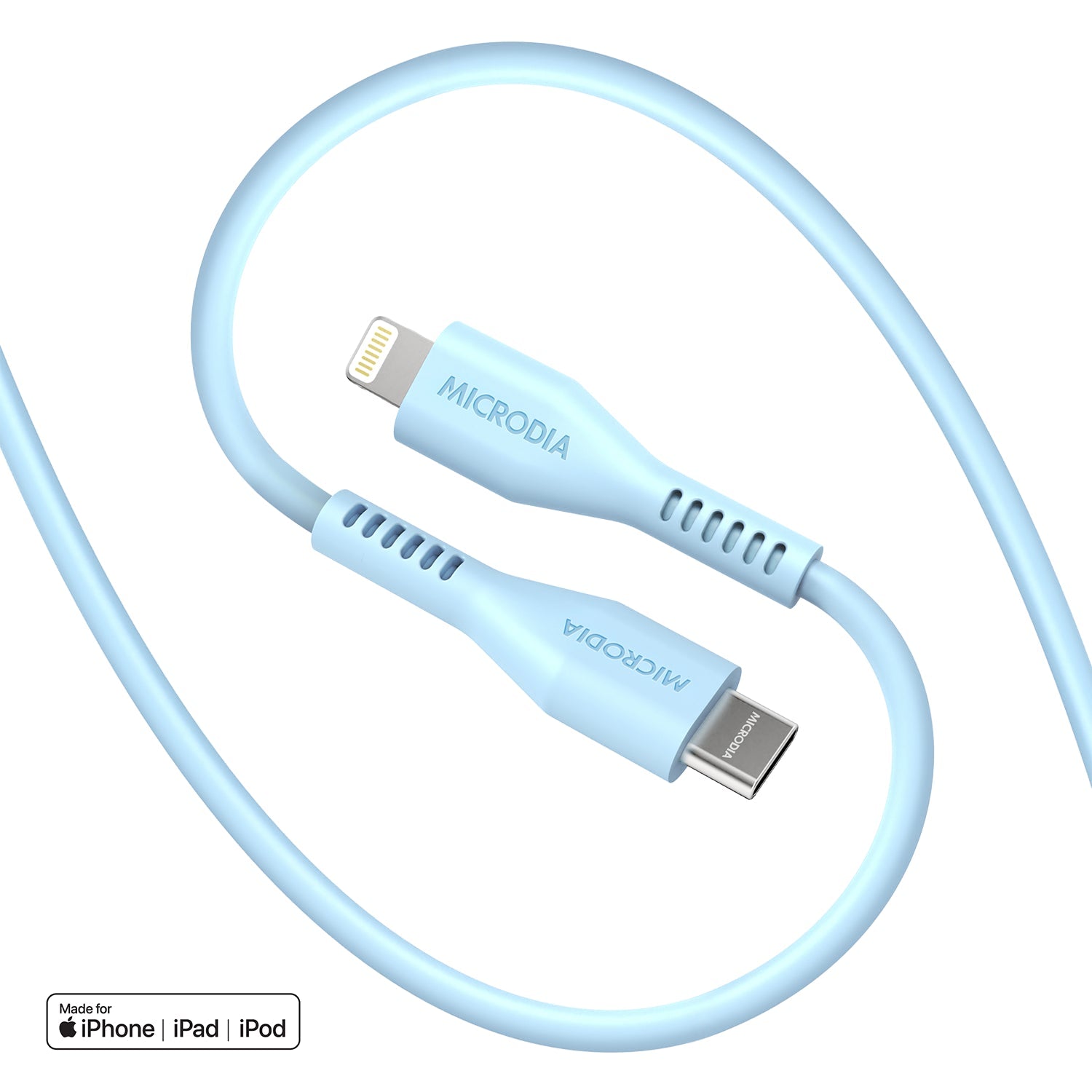 MICRODIA Fruitywire™ 60W USB-C to Lightning Cable - MFi Certified Fast Charging & Data Sync (480Mbps) - Compatible with iPhone, iPad - Perfect for Home, Office & Travel Charging