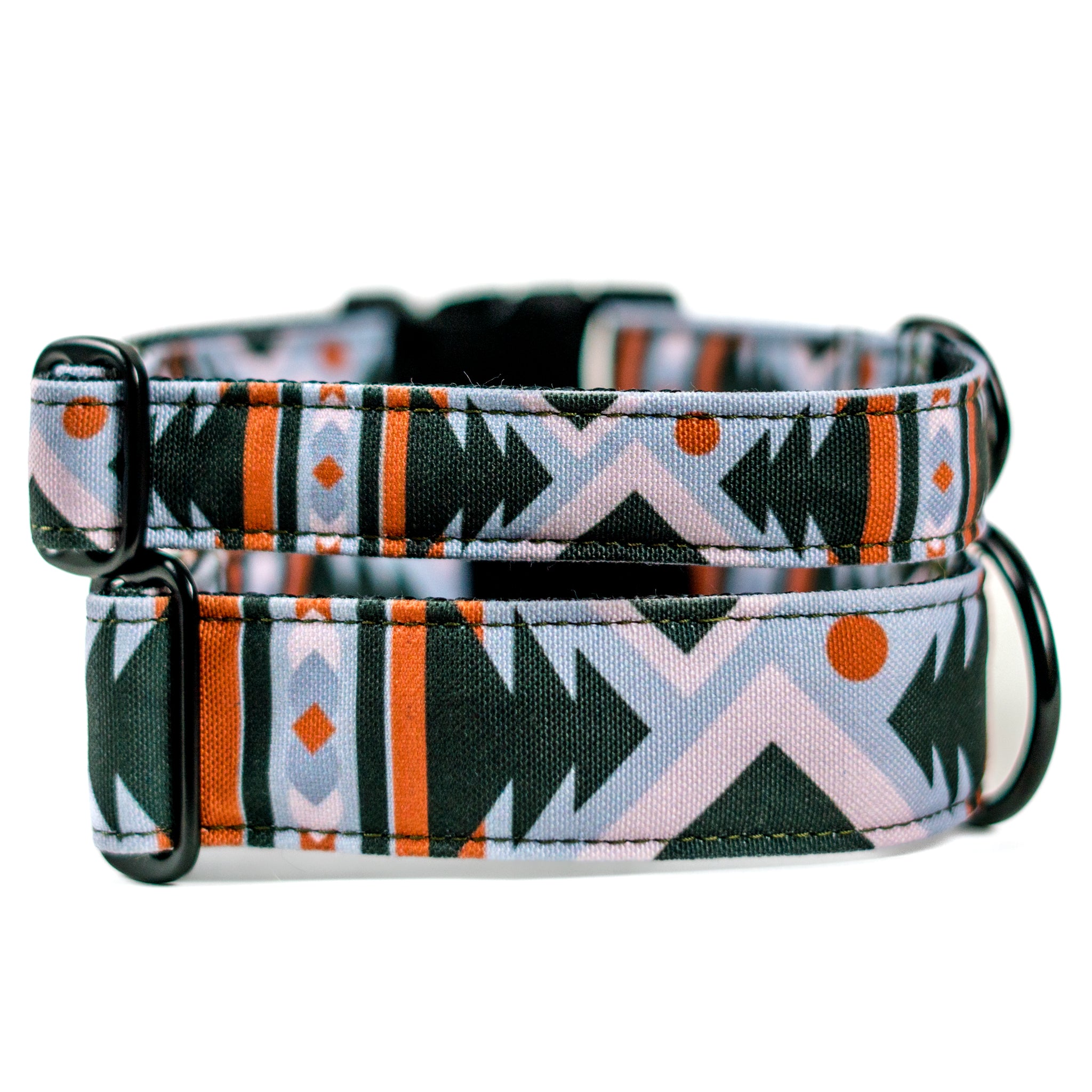 Premium Glacier Geo Dog Collar - Durable & Stylish Reflective Pet Collar for Small Medium Large Dogs - Perfect for Night Walks, Hiking & Outdoor Adventures