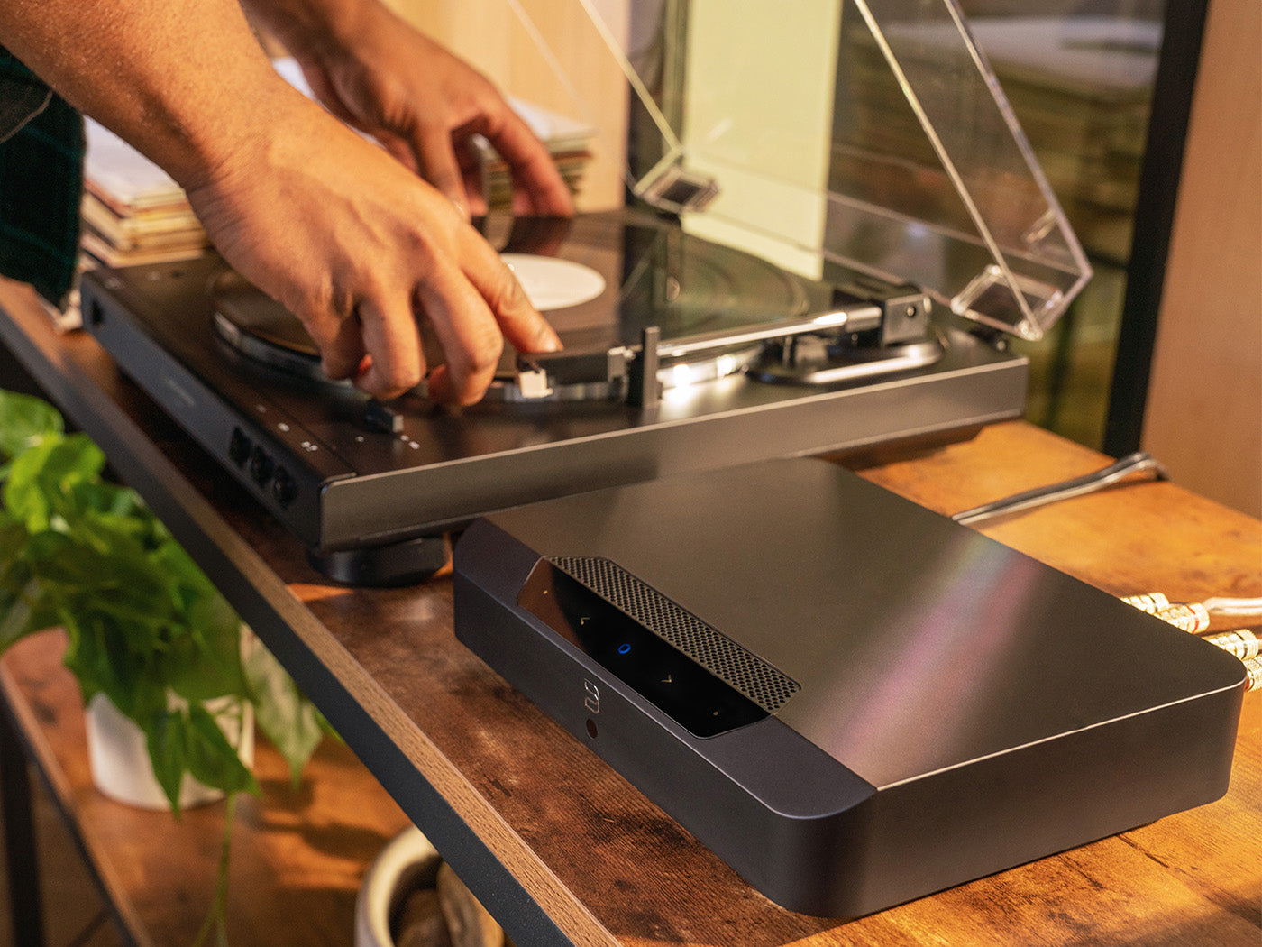 Bluesound POWERNODE EDGE Wireless Hi-Fi Streaming Amplifier - Premium Sound for Home Theater & Music Listening
