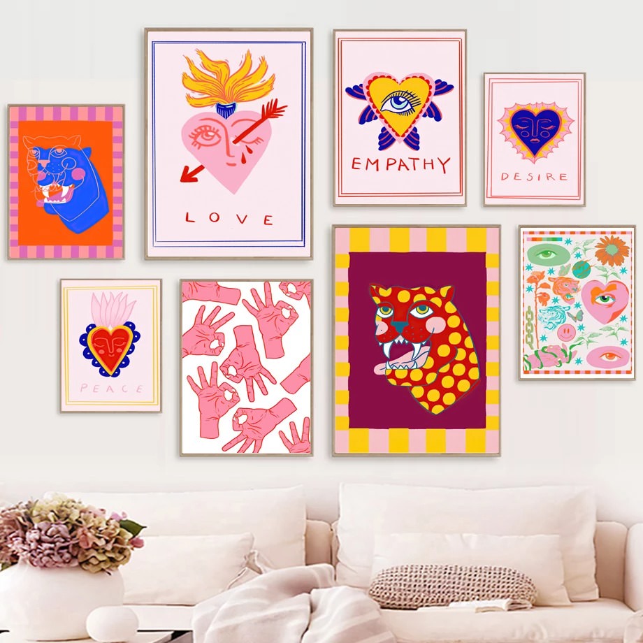 Exotic Asian Leopard Canvas Wall Art Prints - Jungle Animal Decor for Living Room, Bedroom & Office