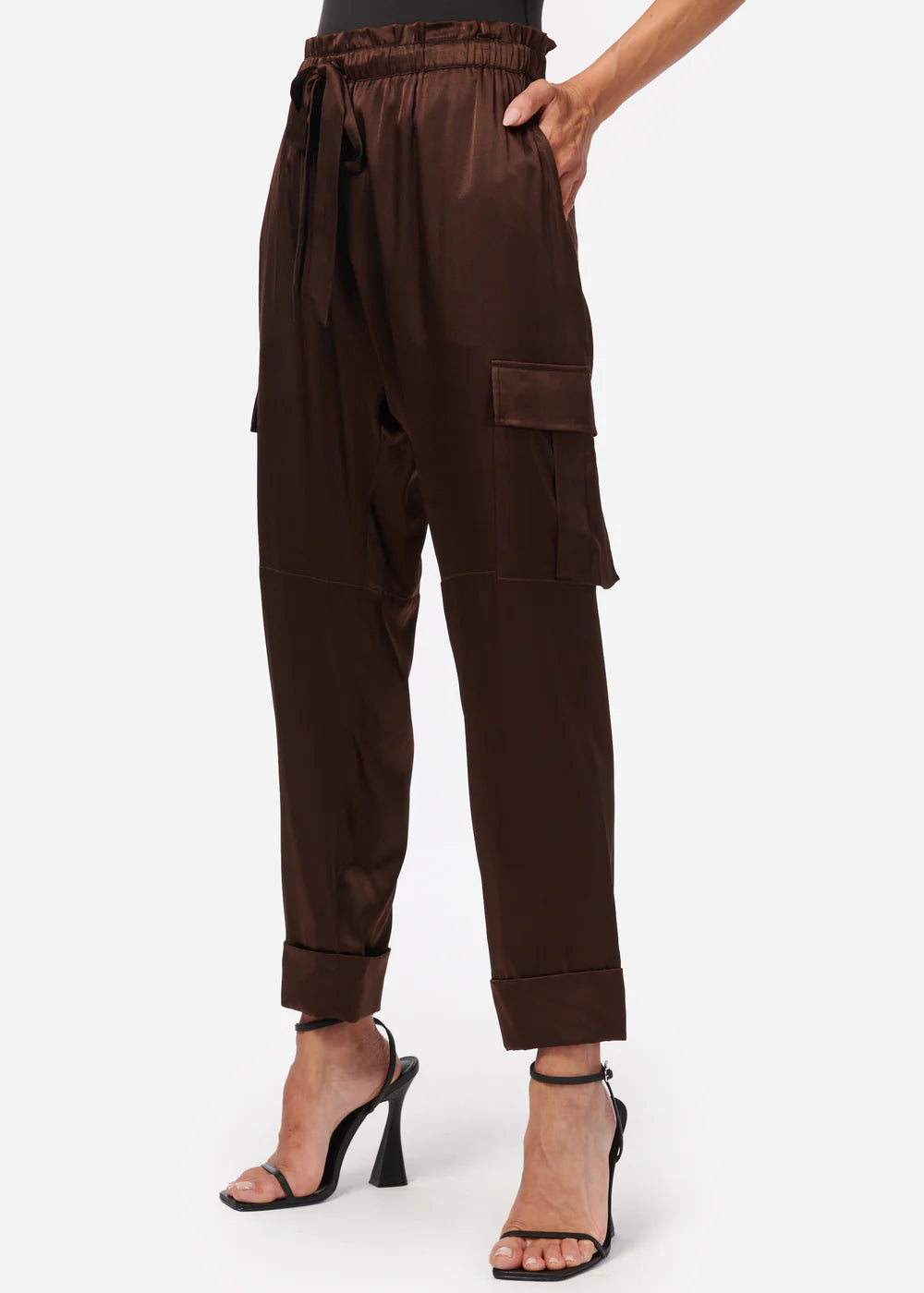 Carmen Cargo Pants for Women - Stylish & Comfortable Clove Color Trousers with Multiple Pockets | Perfect for Hiking, Travel & Casual Wear
