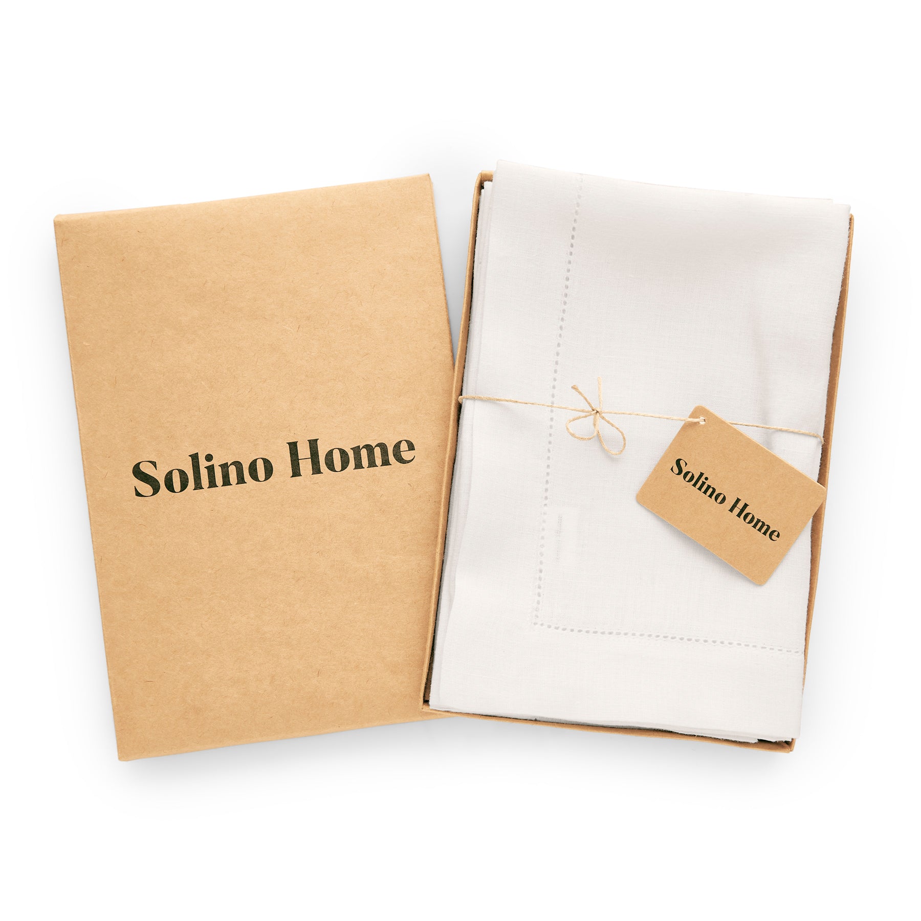 Premium Sonoma Hemstitch Napkins Set of 12 - 100% Cotton Decorative Dinner Napkins for Formal Dining, Wedding, Holiday Table Setting - Elegant Embroidered Linen-Style Napkins for Parties & Special Occasions
