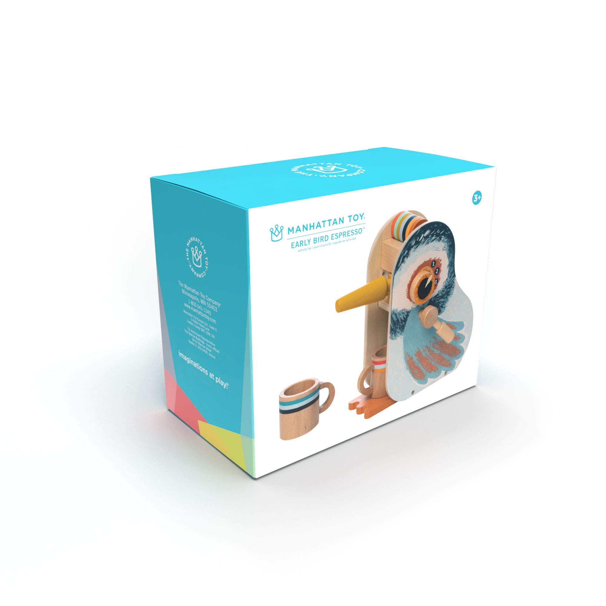 Manhattan Toy Early Bird Espresso Pretend Play Kitchen Set for Toddlers & Kids - Perfect for Role Play, Learning & Fun at Home or Preschool