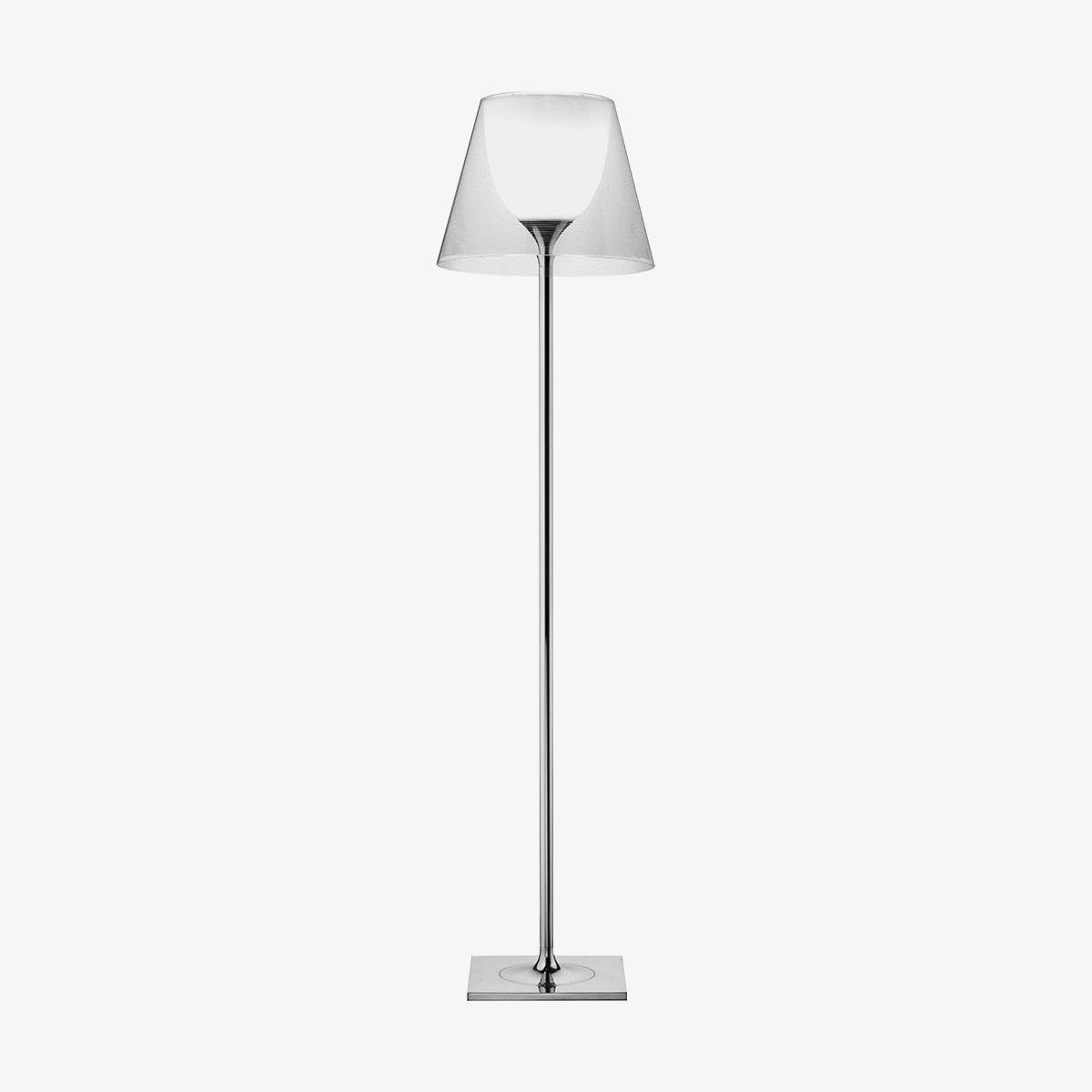 Chrome Prism Floor Lamp - Modern LED Standing Light with Adjustable Brightness for Living Room, Bedroom & Office Decor