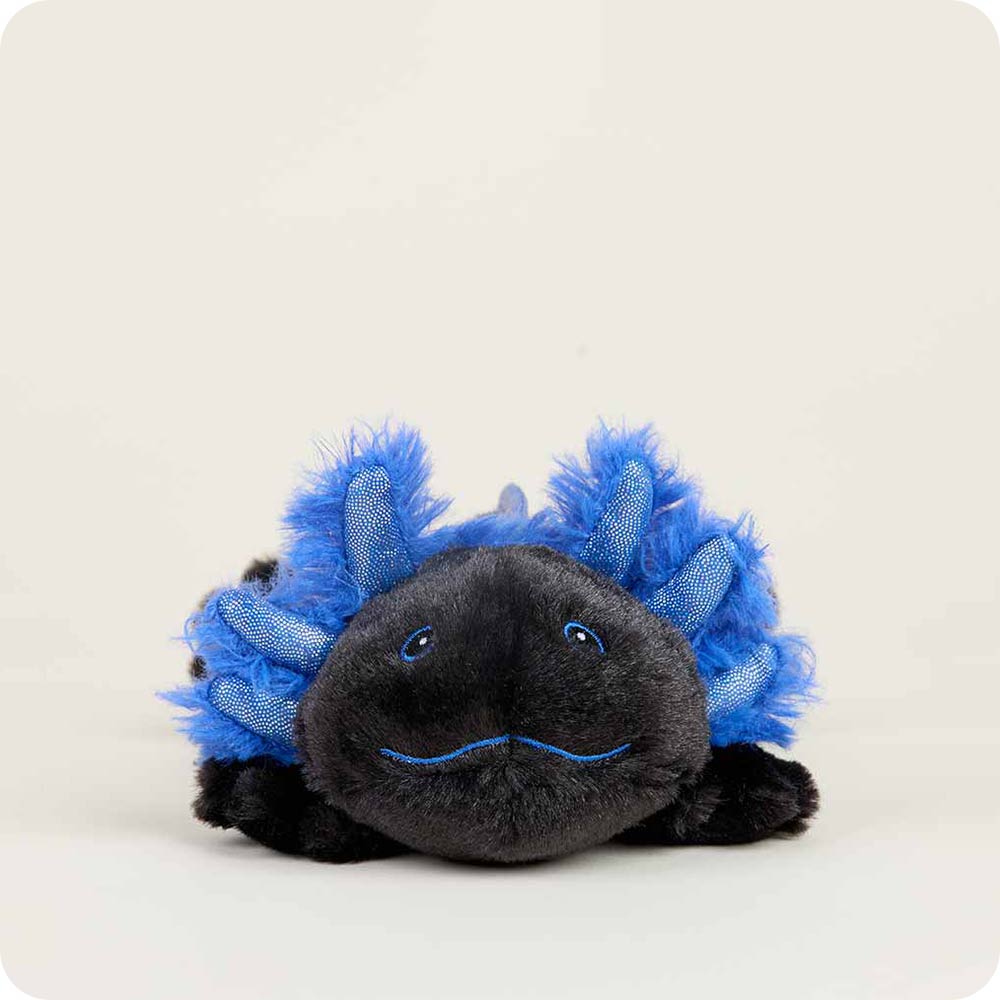 Black Axolotl Warmies Junior - Microwaveable Plush Heating Pad for Kids | Perfect for Bedtime, Anxiety Relief & Cold Weather Comfort