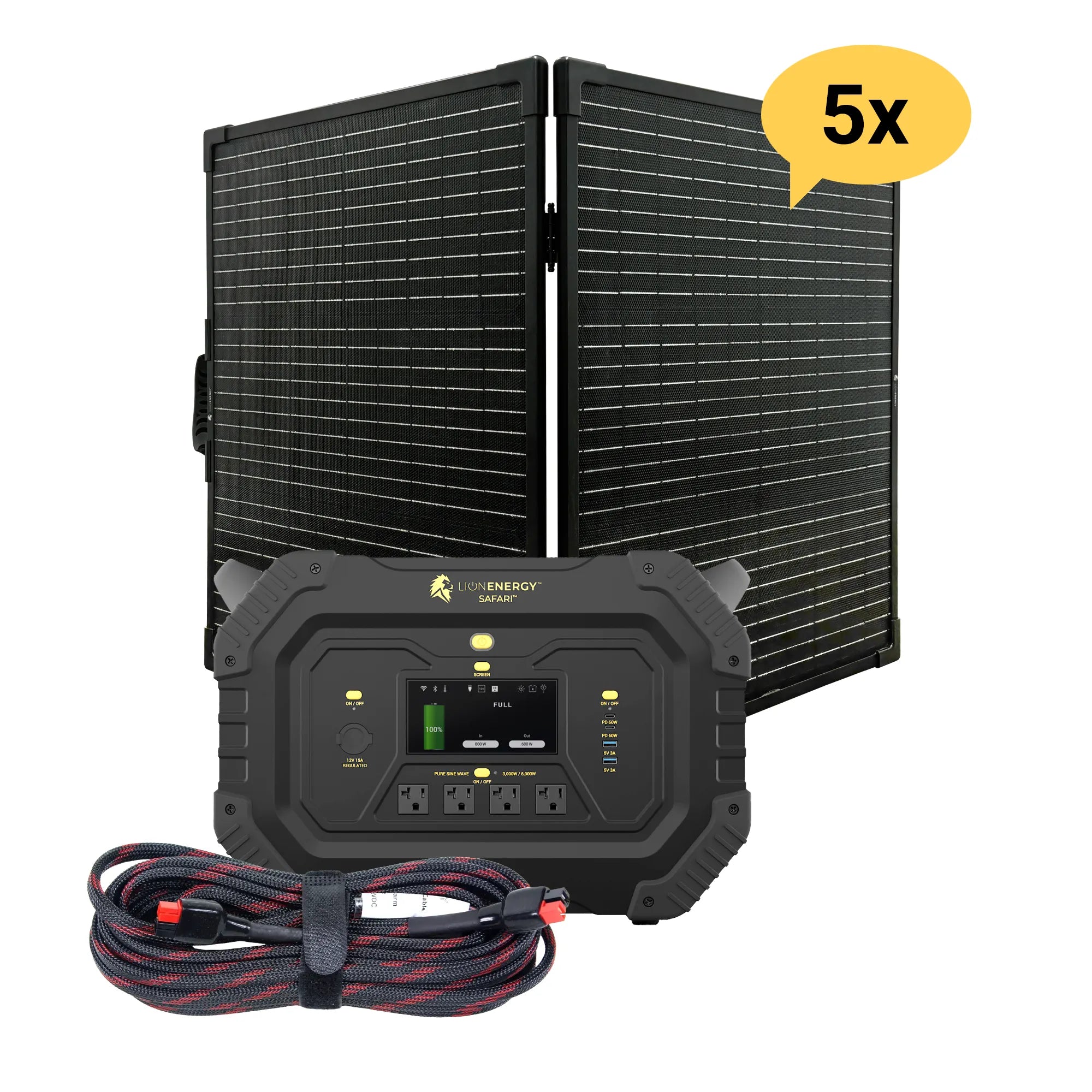 Portable Power Station 3000W 1612Wh LiFePO4 Battery - Solar Generator for Camping, RV, Emergency Backup & Outdoor Adventures