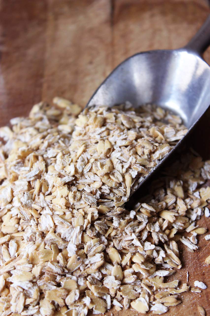 Organic Sprouted Rolled Oats - Non-GMO, Gluten-Free Whole Grain Breakfast Cereal - 16oz (1lb) Bulk Bag - Perfect for Oatmeal, Smoothies & Baking - Pure Living Brand