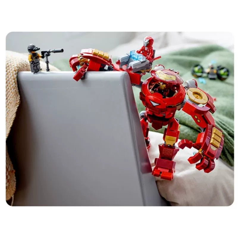 456-Piece Iron Man Hulkbuster Building Blocks Set - Superhero Toy for Kids & Collectors - Perfect for Marvel Fans, Birthday Gifts & Creative Play