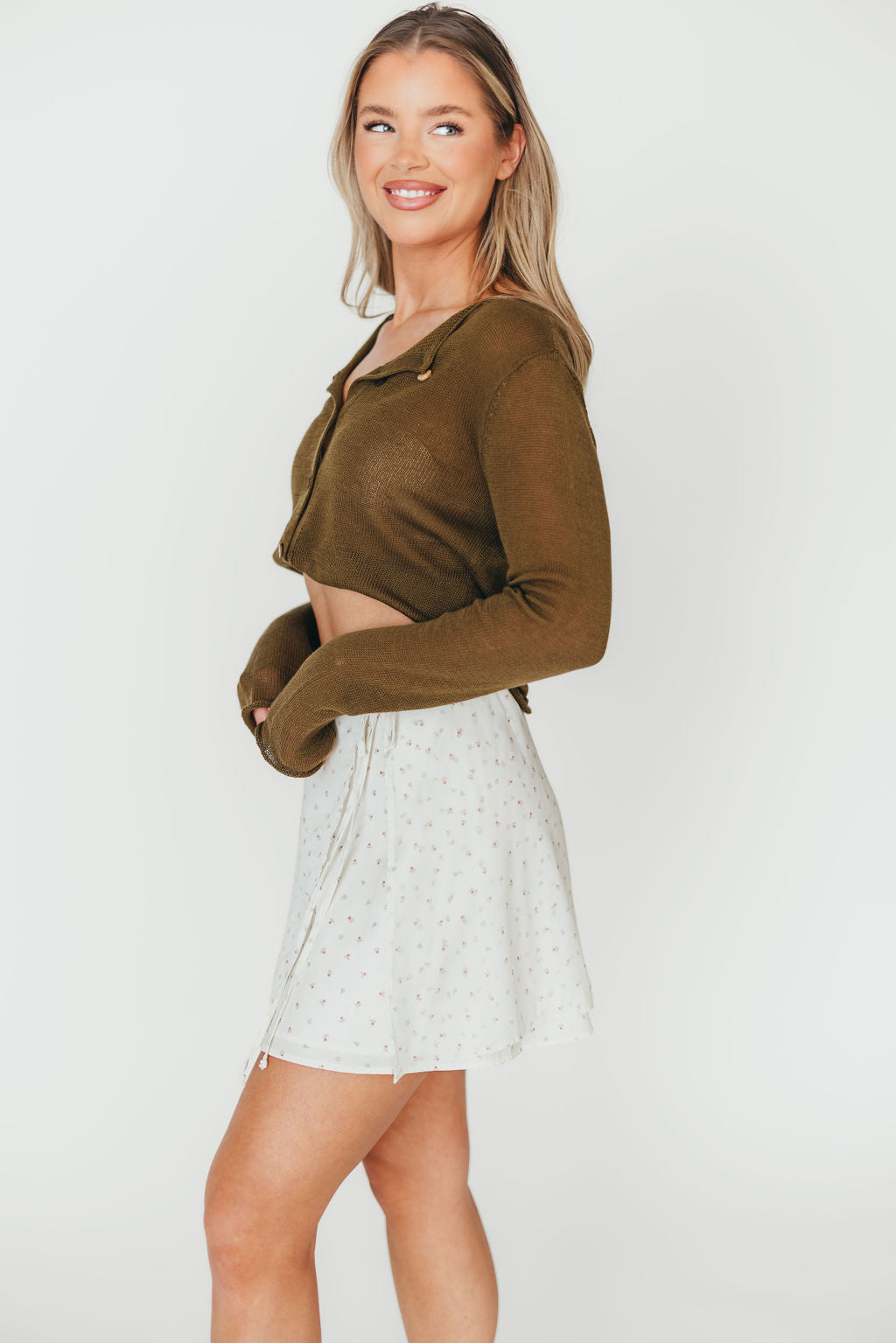 Flora Mini Wrap Skirt in Cream | Women's Summer Boho Skirt | Perfect for Beach, Vacation & Casual Outfits