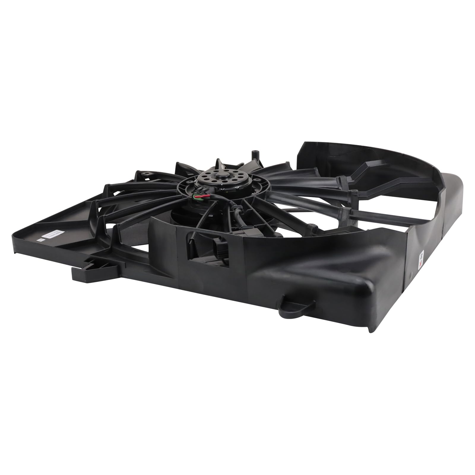 TRQ Radiator Cooling Fan Assembly Compatible with 2007-2011 Dodge Nitro CH3115153 - Replacement Cooling Fan for Dodge Nitro 3.7L V6 - Perfect for Overheating Prevention & Engine Cooling