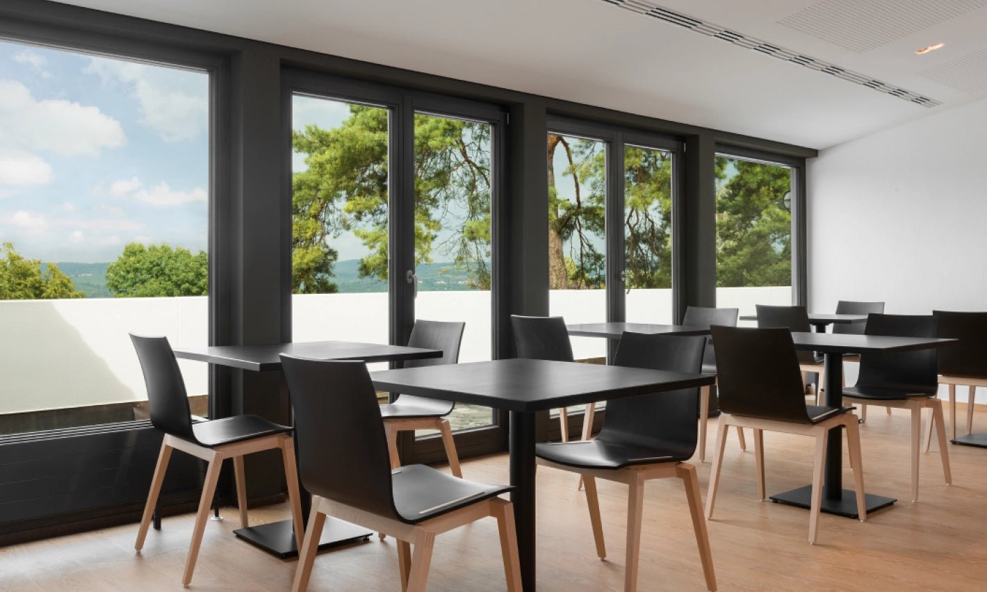 Stockholm Side Chair by Ton - Modern Wooden Dining Chair for Kitchen, Restaurant & Office - Scandinavian Design with Comfortable Seat & Sturdy Frame