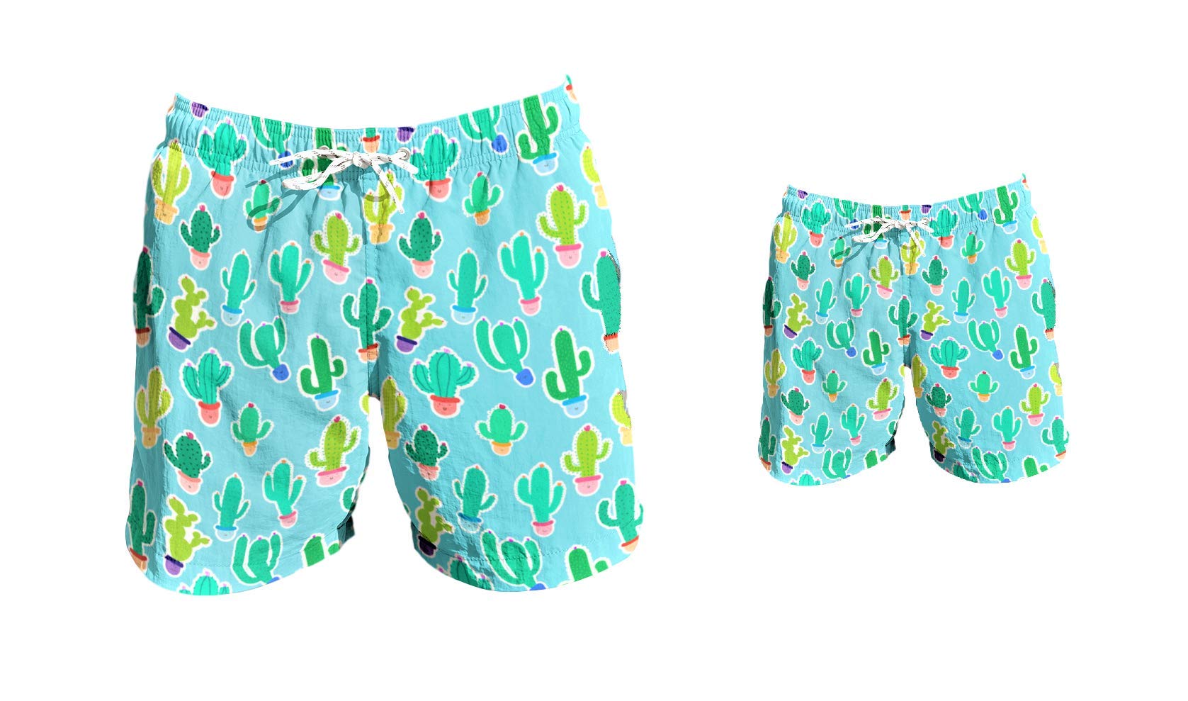 **Father & Son Matching Swim Trunks – Quick-Dry Swim Shorts for Beach & Pool – Family Vacation Outfits**