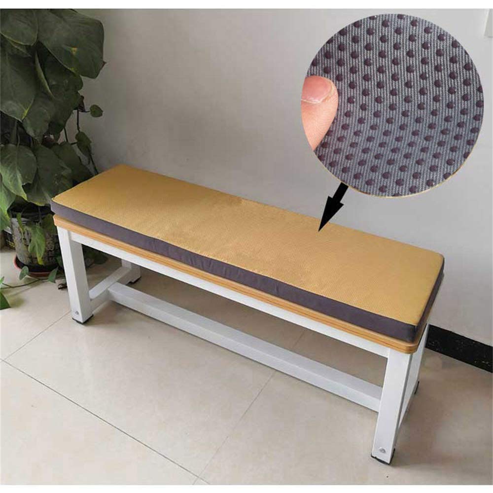 Eco-Friendly Soft Removable Settee Cushion for Long Stool Chairs - Non-Slip Thickened Bench Seat Pad - Perfect for Living Room, Patio, and Office Comfort