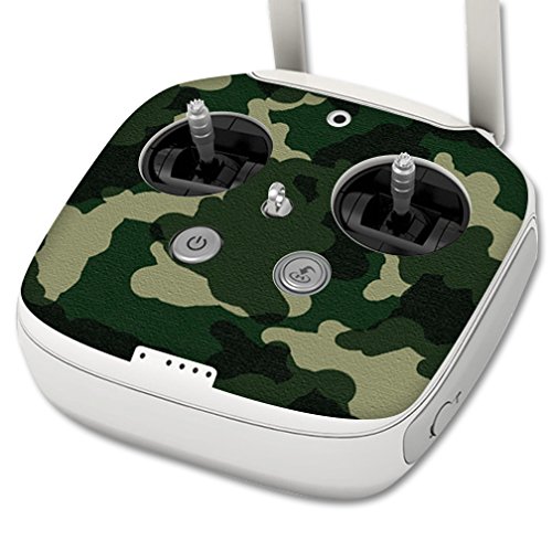 MightySkins DJI Phantom 3 Pro Skin Wrap - Camouflage Green Protective Cover Sticker for Drone & Controller | Durable Vinyl Decal for Customization & Scratch Protection | Perfect for Outdoor Aerial Photography & Drone Enthusiasts