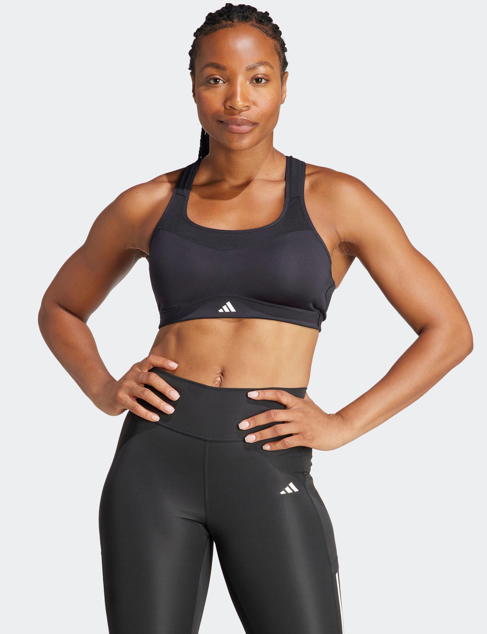 TLRD Impact Training High Support Sports Bra for Women - Black | High-Intensity Workout, Running, Gym & Yoga | Breathable & Comfortable Activewear