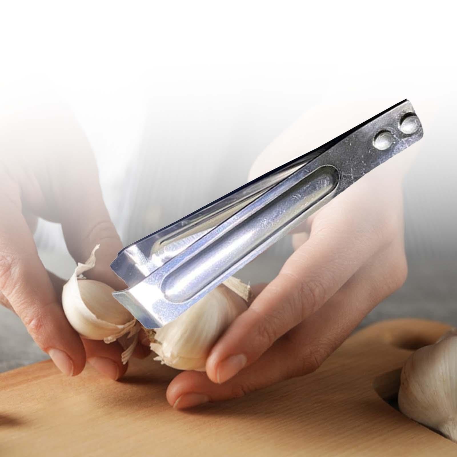 MERISHOPP® Stainless Steel Garlic Peeler & Fish Bone Tweezers - Durable Kitchen Cooking Tools for Garlic, Seafood, and More | Perfect for Home Chefs & Food Prep
