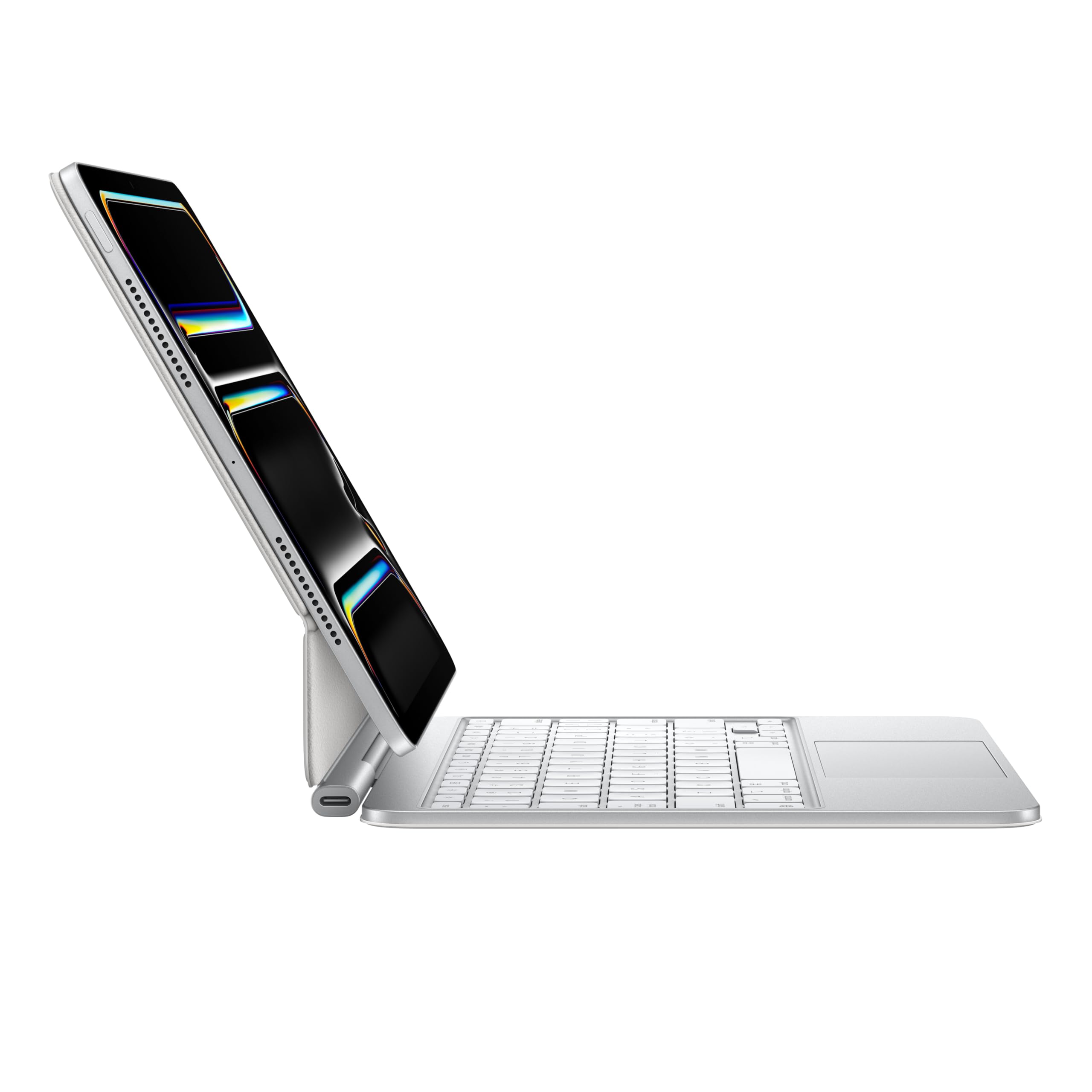Apple Magic Keyboard for iPad Pro 11-inch (M4) - Ukrainian Layout - White - Perfect for Work, Study & Creative Projects