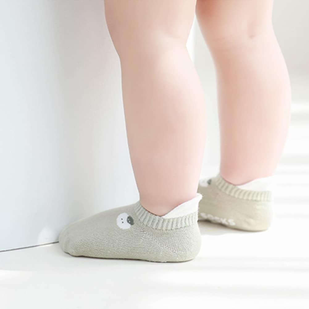 **Non-Slip Baby Socks with Grips for Toddlers & Infants - Anti-Skid Unisex Ankle Socks for Boys & Girls - Perfect for Playtime & Indoor Safety**
