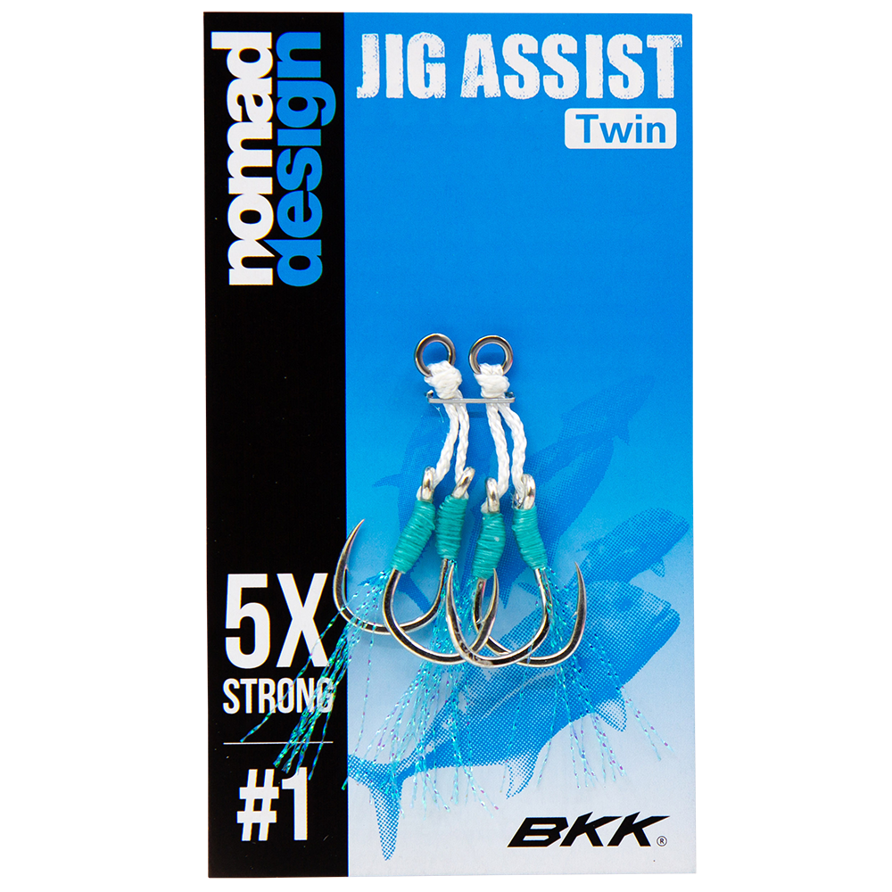 Premium Jigging Assist Hooks for Saltwater Fishing - Strong Stainless Steel Hooks with Durable Cord - Perfect for Deep Sea Jigging, Tuna Fishing & Offshore Angling