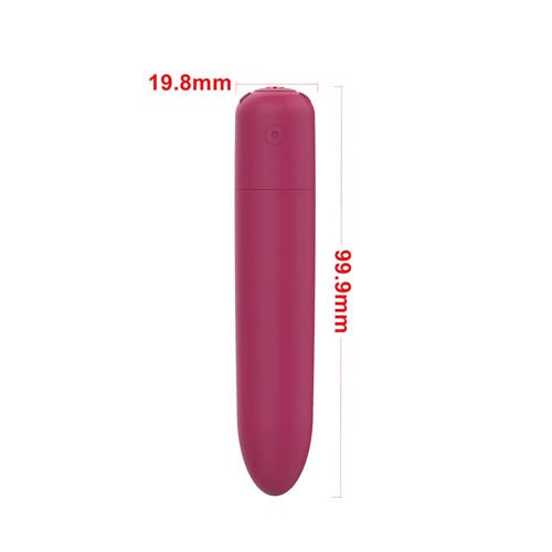 10-Speed Rechargeable Mini Vibrator for Women - Waterproof & Portable Personal Massager - Quiet & Powerful Clitoral Stimulator for Travel, Relaxation & Pleasure - Perfect for Back, Body & Stress Relief (Red)