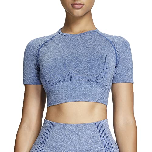 B Royal Blue Marl (Crop Tops)