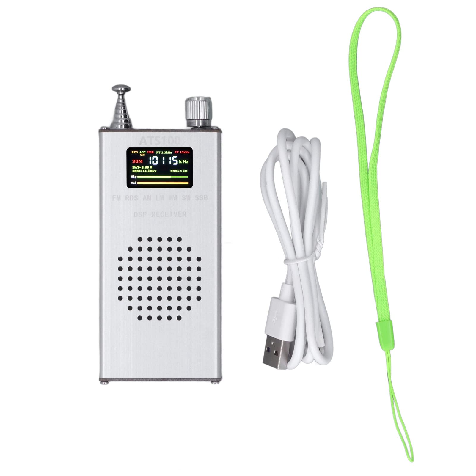 Si4732 Digital Radio Receiver - Long Life FM/AM Receiver with RDS, Stereo Sound - Perfect for Home, Office, and Outdoor Use