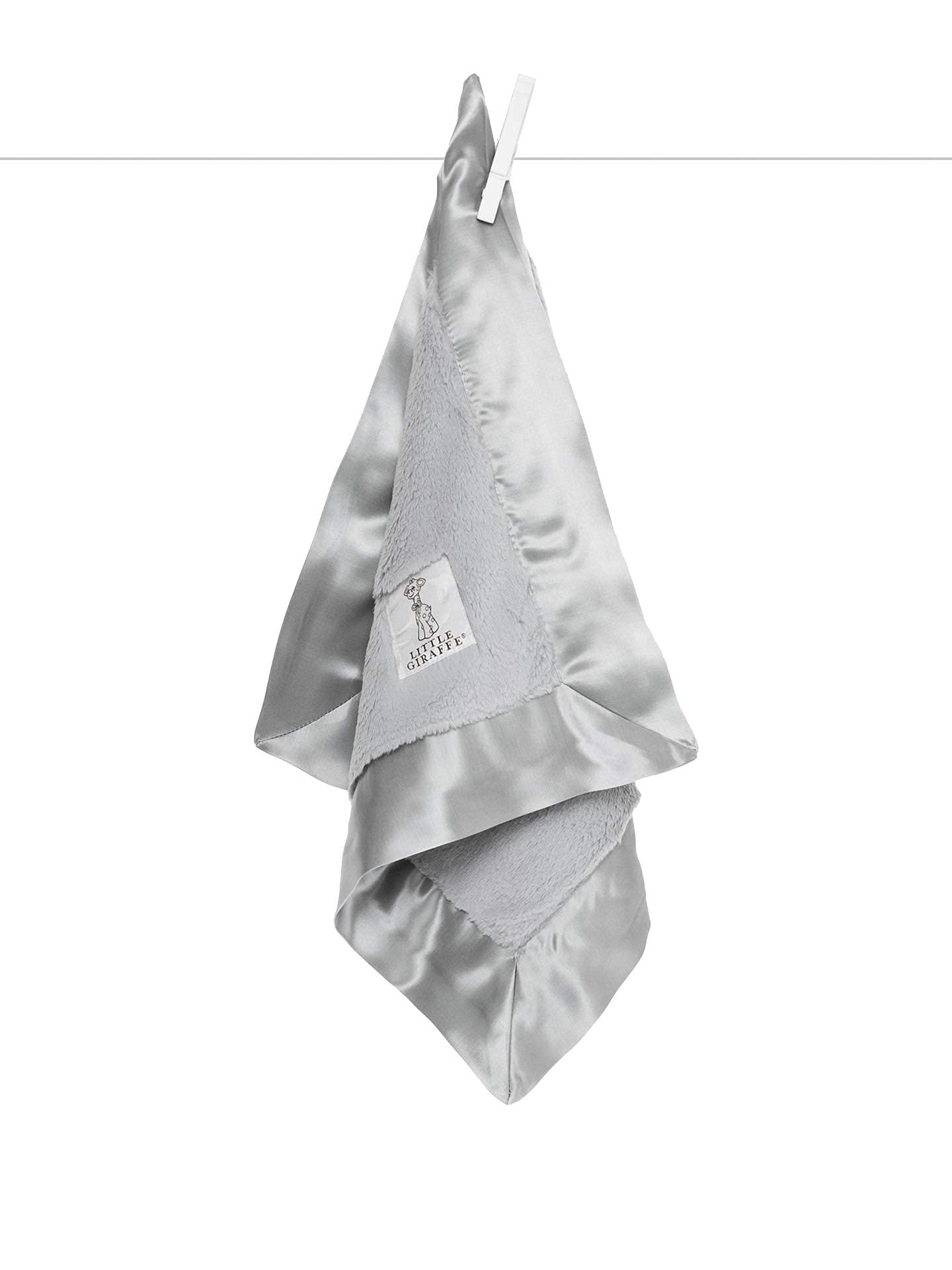 Little Giraffe Baby Blanket - Ultra Soft Luxe Blanket with Satin Trim for Newborns - Perfect for Strollers, Cribs & Baby Showers - 17