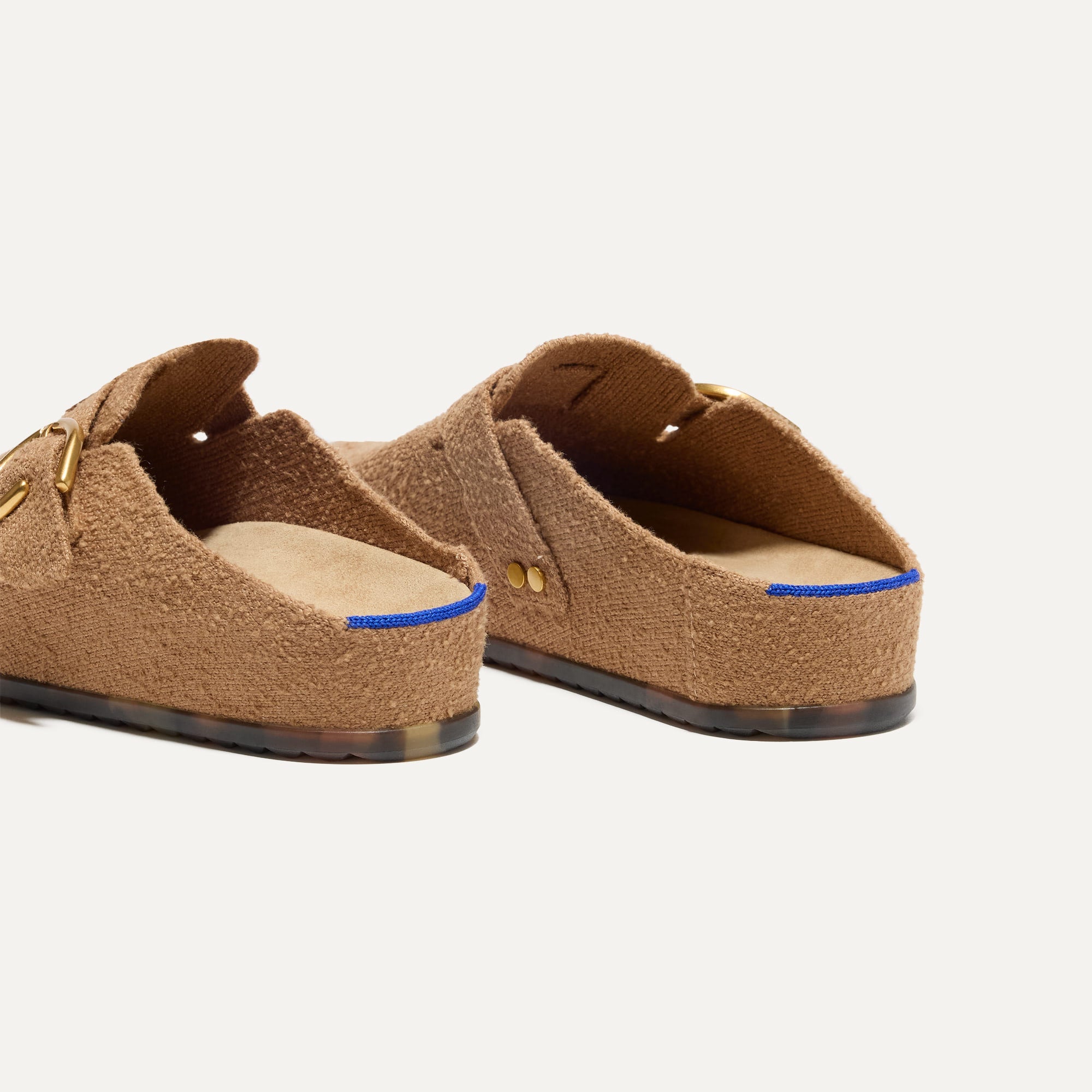 Wren Bouclé Buckle Clog - Comfortable Slip-On Shoes for Women | Perfect for Casual Wear, Office & Home Use