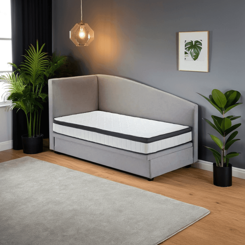 Gales Fabric Side Storage Daybed - Modern Sofa Bed with Hidden Storage for Small Spaces | Perfect for Guest Rooms, Dorms & Apartments