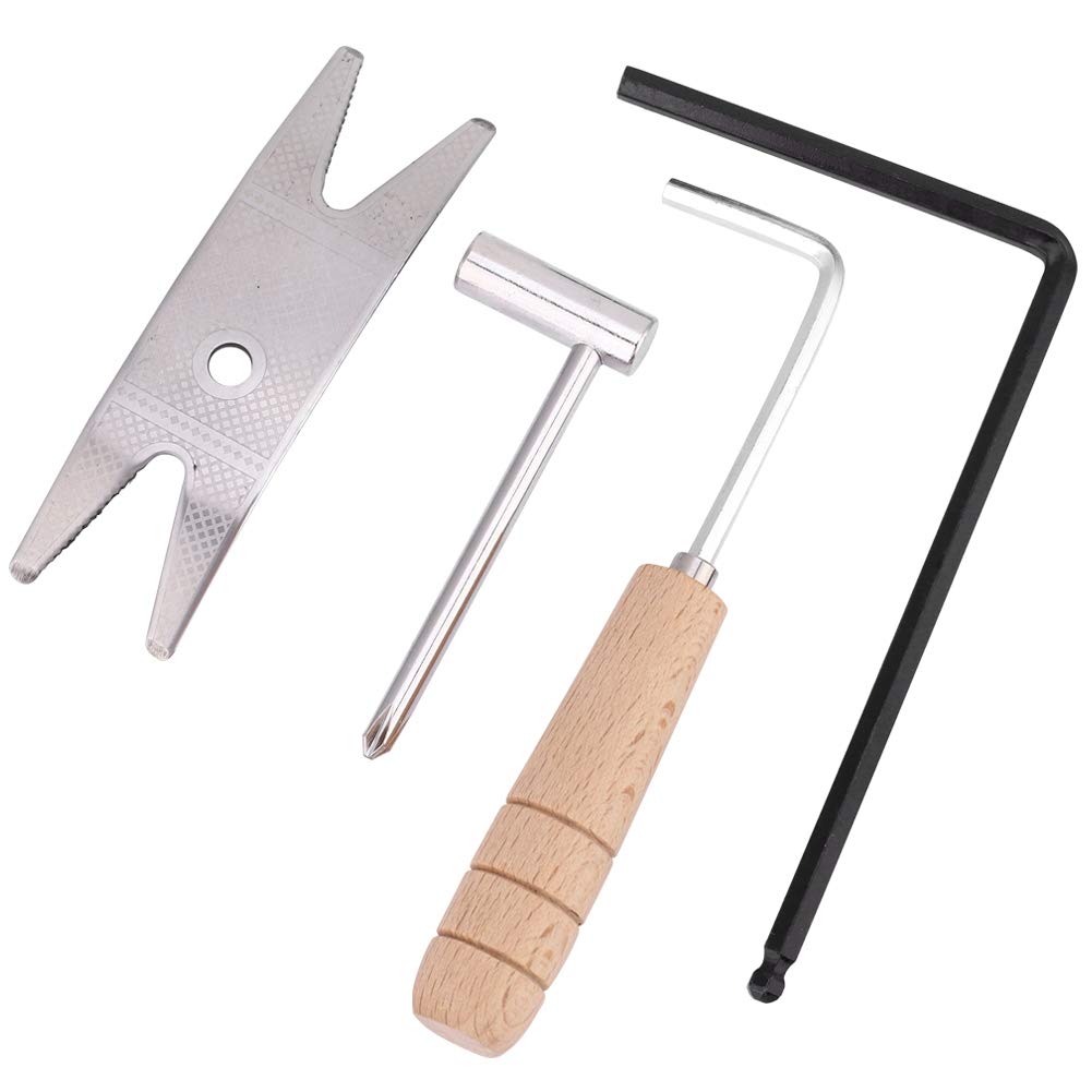 Premium Guitar Repair Tool Kit - Wood Handle Rod Wrench for Electric Guitar Maintenance & Setup Accessories | Perfect for Guitarists, Luthiers & Music Shops