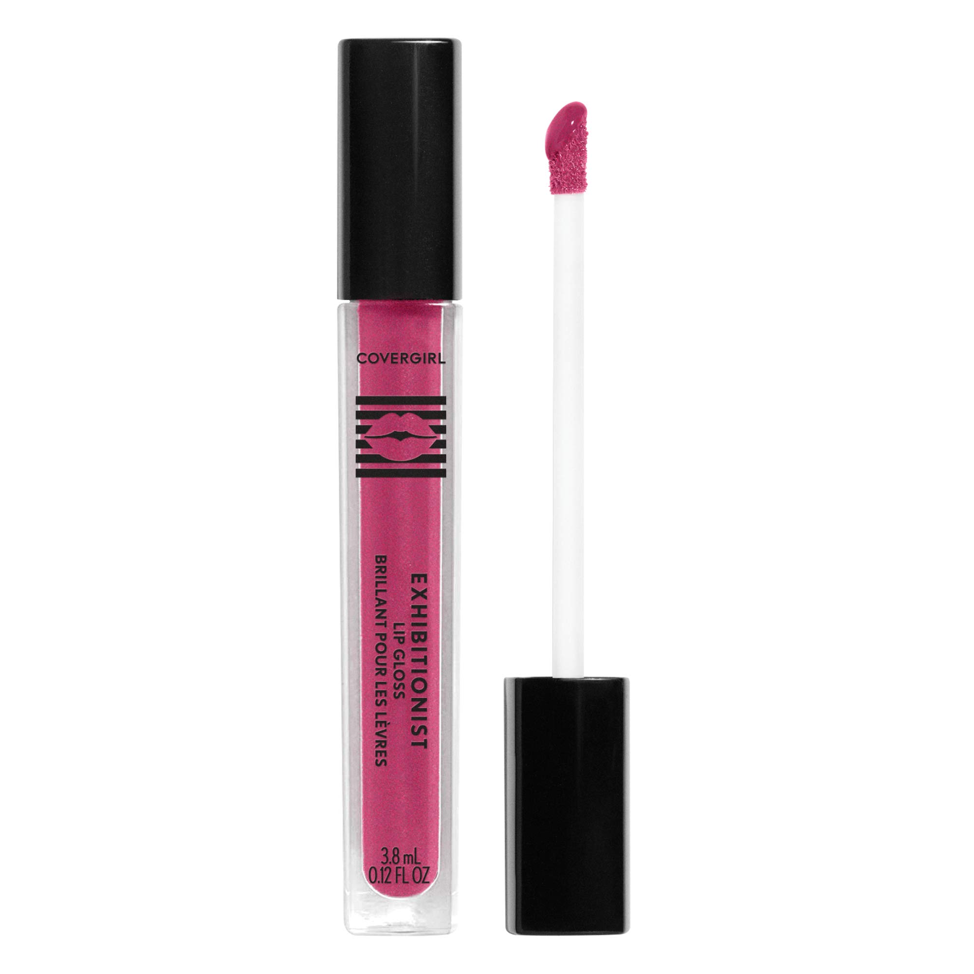 COVERGIRL Exhibitionist Lip Gloss - Gurrrlll Shade, 0.12 Fl Oz (3.5ml) - Hydrating, Shiny & Non-Sticky Lip Gloss for Everyday Wear & Special Occasions