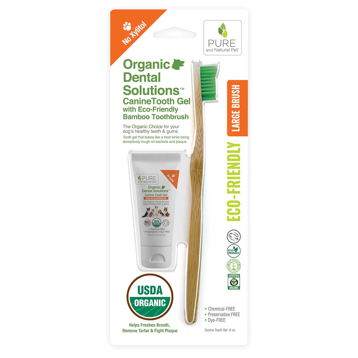 Organic Dog Toothpaste & Bamboo Toothbrush Set - Natural Canine Dental Care Solution for Fresh Breath & Healthy Gums | Perfect for Daily Oral Hygiene & Eco-Friendly Pet Owners