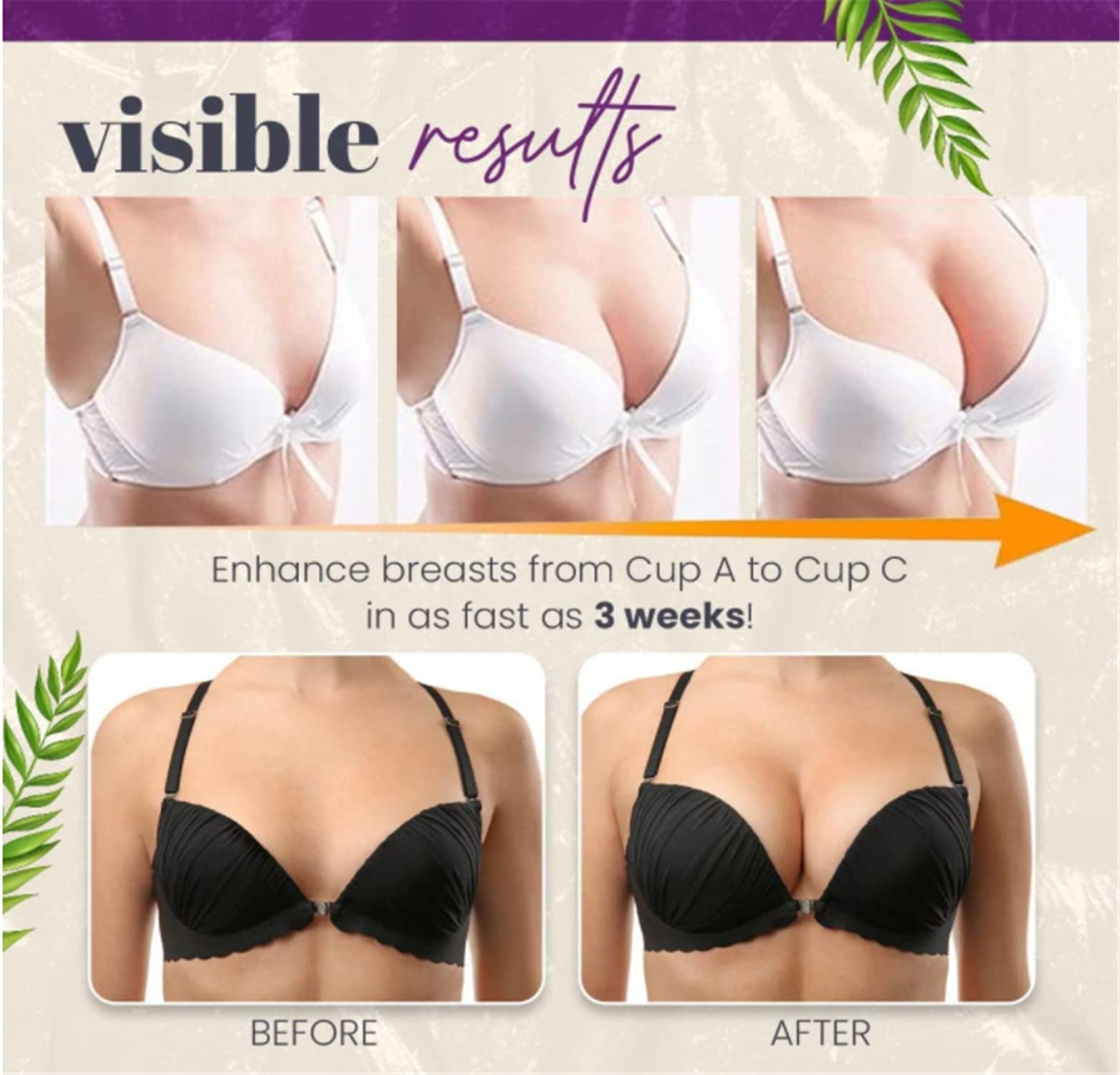 **Lift & Firm Bust Essential Oil - Natural Breast Lifting & Plumping Serum, Organic Enlargement Massage Oil for Firming & Nourishing (3 Pack) - Perfect for Postpartum Care & Body Confidence Boost**