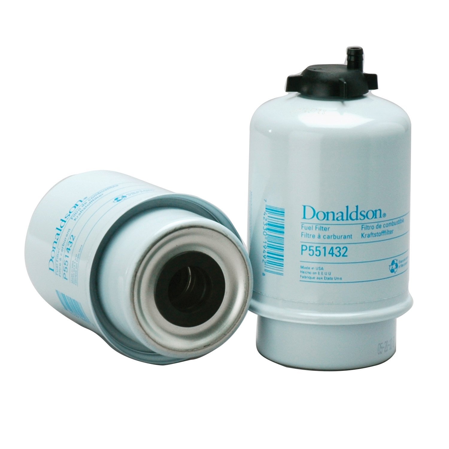 Donaldson P551432 Fuel Filter with Water Separator - Heavy Duty Cartridge Replacement for Trucks & Heavy Equipment - Ideal for Off-Road & Construction Use