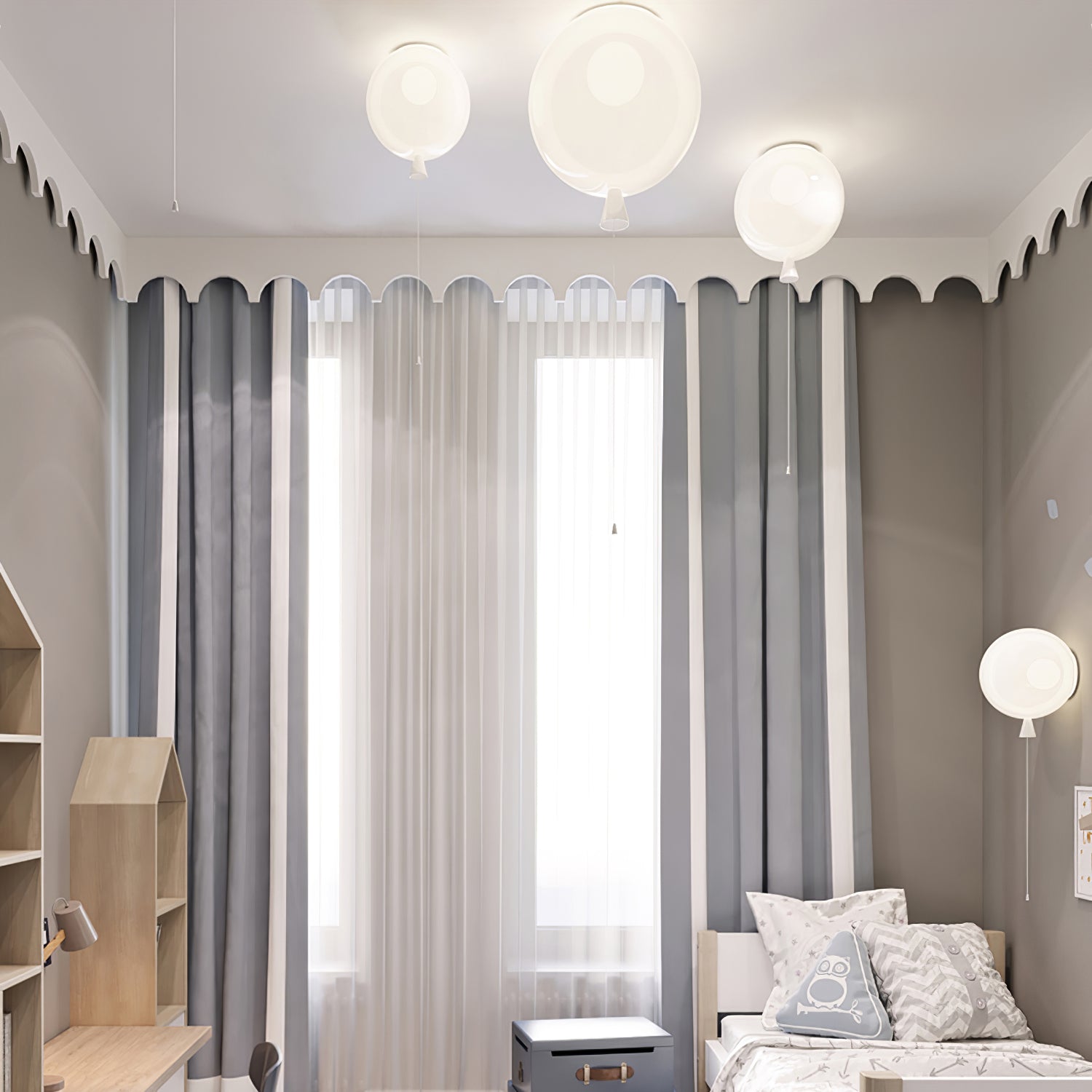 Balloon Dream Pendant Light - Modern Glass Ceiling Lamp for Dining Room, Kitchen Island & Bedroom Decor