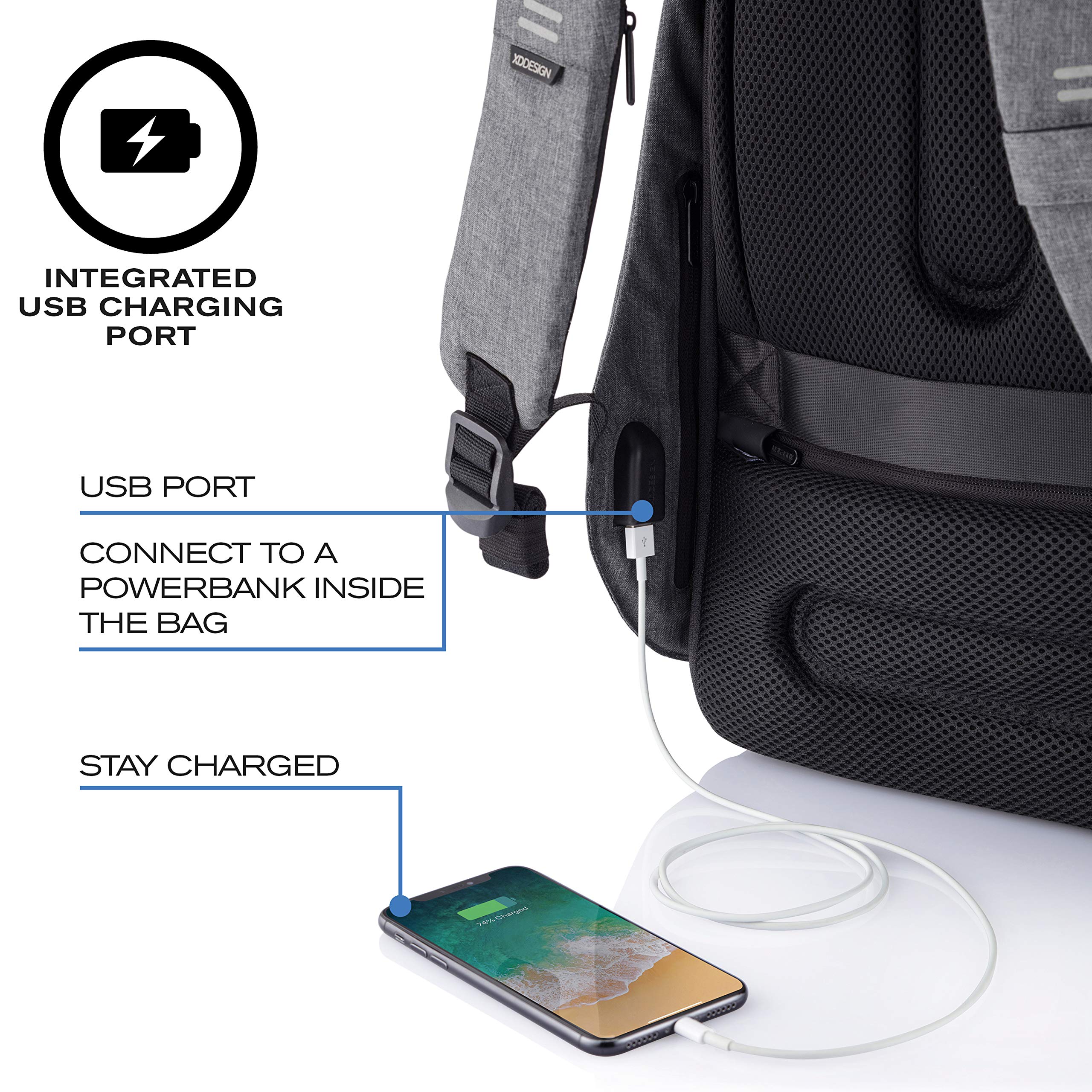 XDDesign Bobby Hero 16L Anti-Theft Laptop Backpack with Padded 15.6