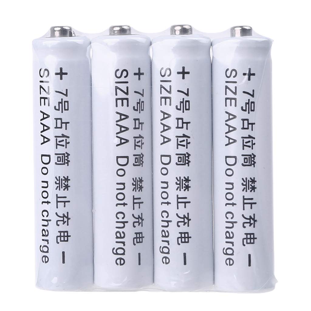 Universal 10440 AAA Dummy Battery Case Shell - Plastic Cylinder Conductor for Rechargeable Batteries - Perfect for Electronics, Flashlights, and DIY Projects
