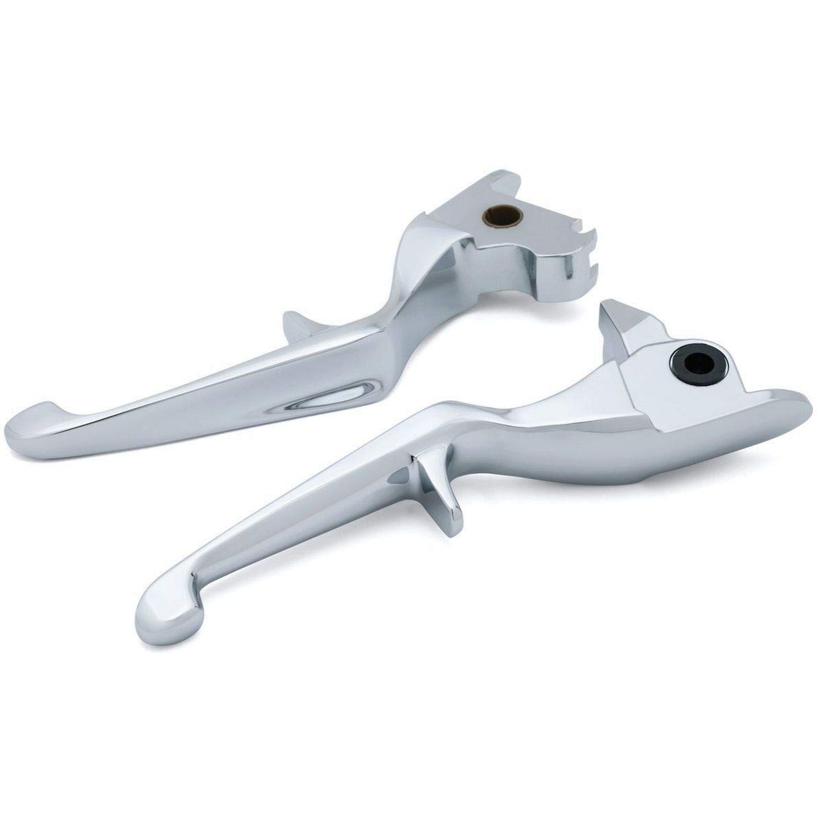 Kuryakyn 1981 Chrome Motorcycle Handlebar Clutch & Brake Levers for 2017-2019 Harley-Davidson Touring Bikes - 1 Pair Set - Perfect for Comfortable Riding and Easy Control on Long Distance Trips
