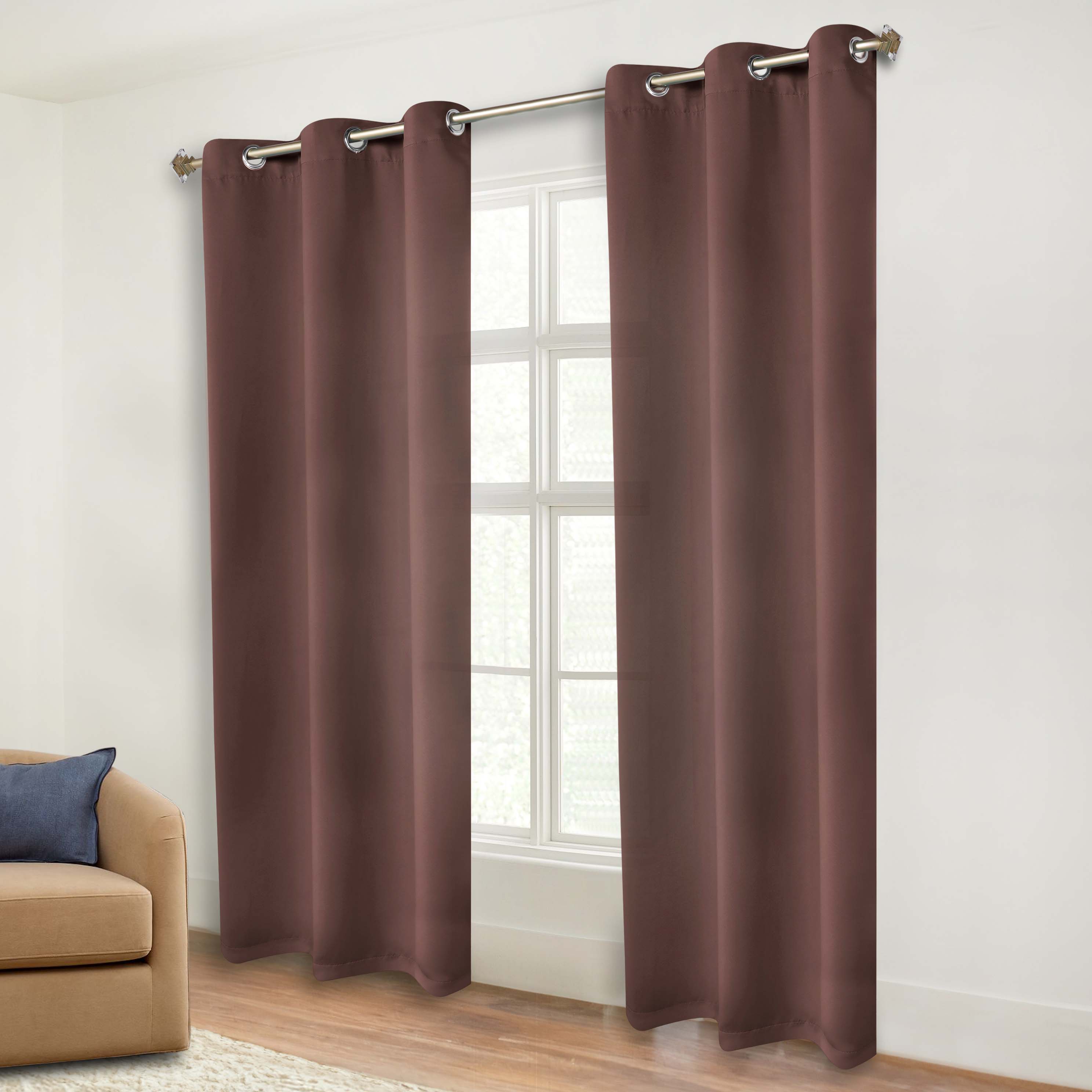 Premium Blackout Curtains Set of 2 - 100% Room Darkening, Machine Washable & Noise Reducing for Bedroom, Nursery & Home Theater