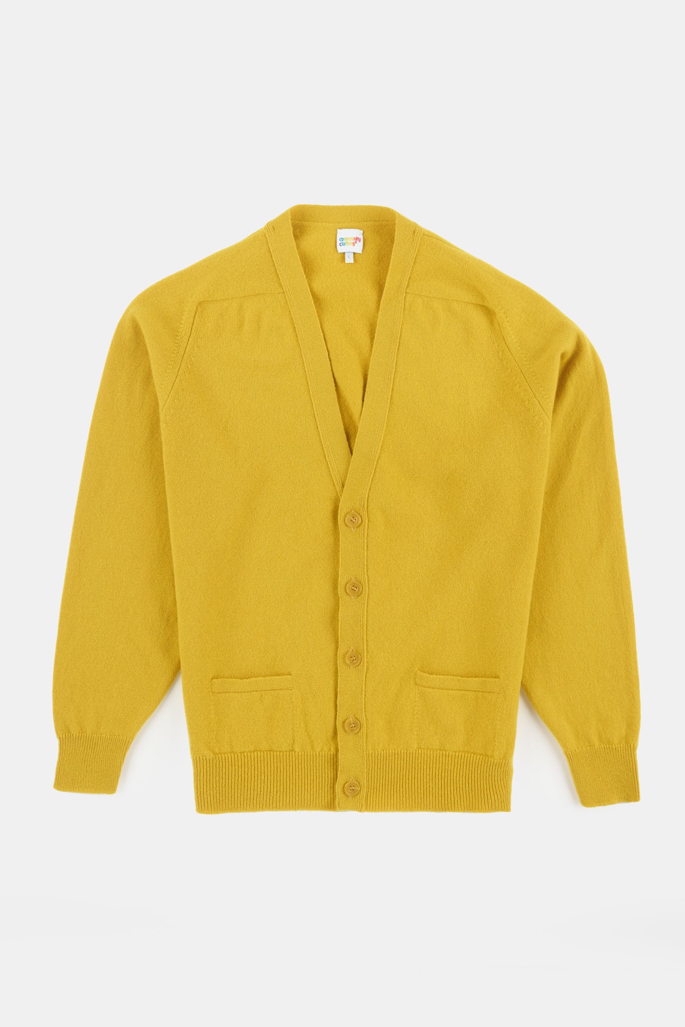 Men's Lambswool Cardigan Sweater - Soft Warm Piccalilli Yellow Pullover for Casual Wear & Winter Outfits