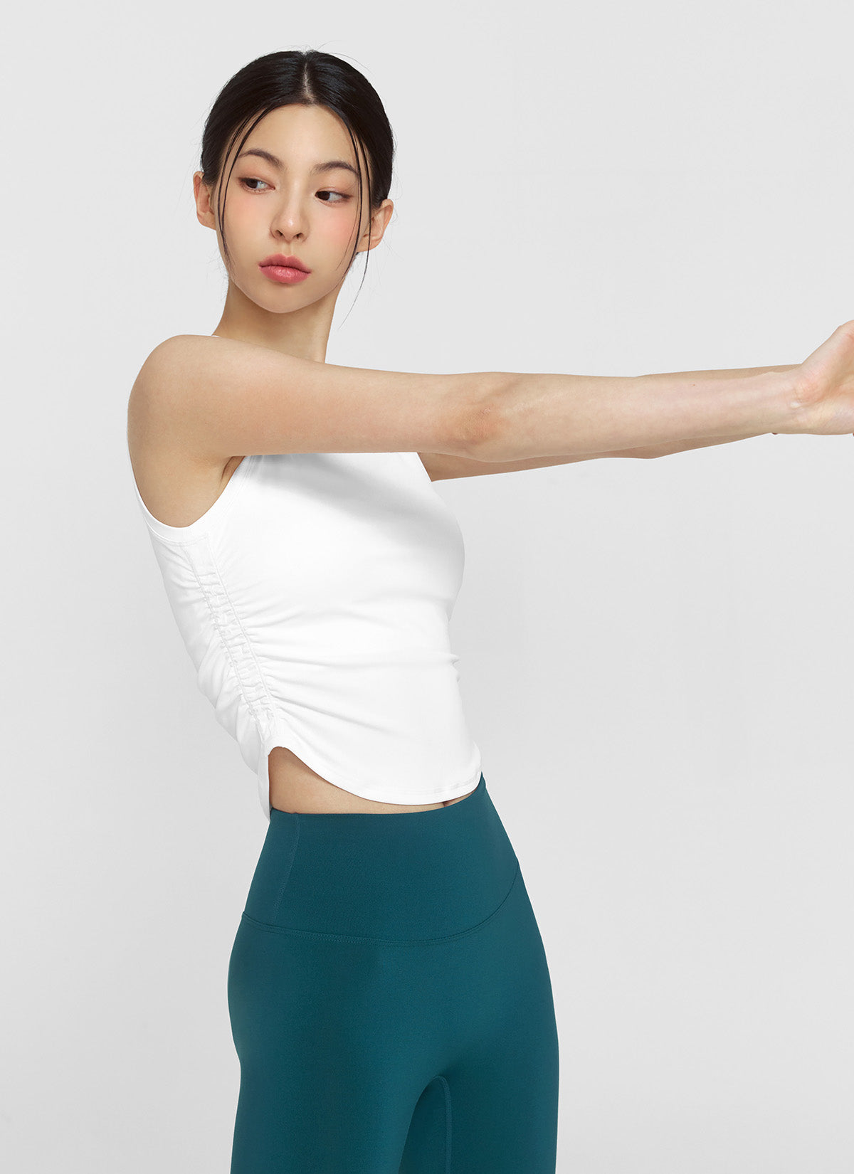 Relax Shirring Sleeveless Top for Women - Comfortable Summer Blouse for Casual Wear, Beach Outings & Date Nights
