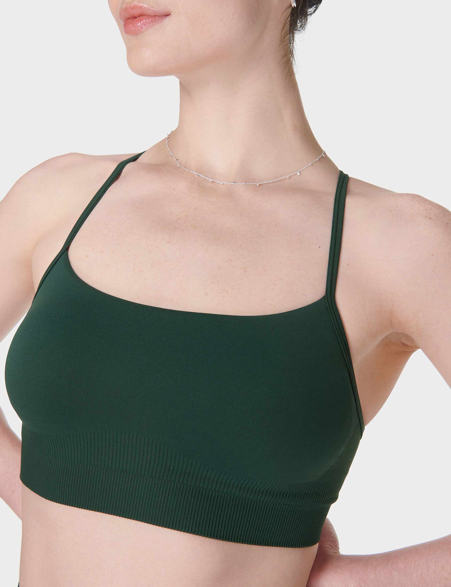 Spirit Restored Yoga Bra - Cedar Green | High Support Workout Top for Women | Perfect for Yoga, Pilates & Gym