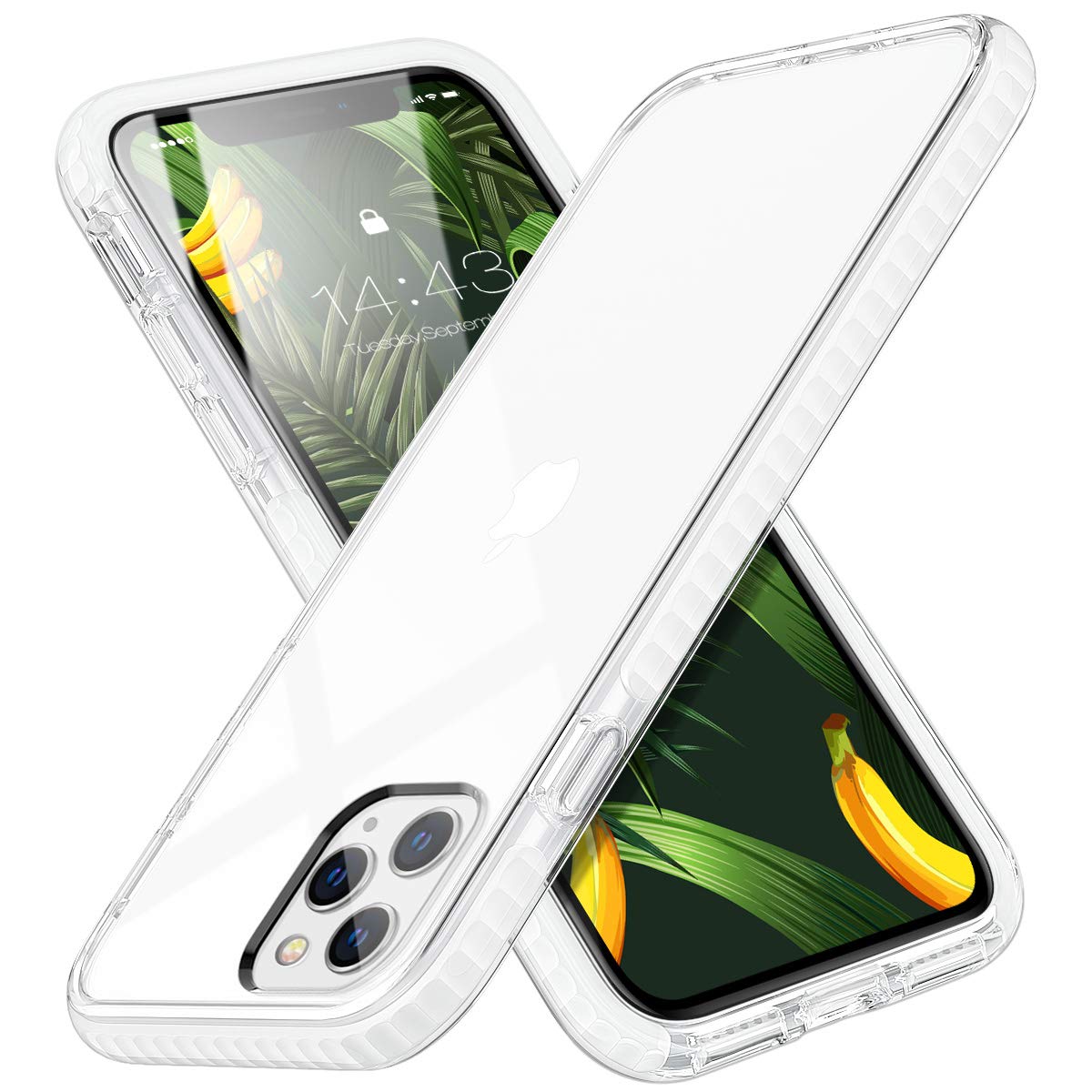 MATEPROX iPhone 11 Pro Case - Ultra Thin Crystal Clear Shockproof Bumper Cover with Scratch Protection | Perfect for Everyday Use, Office Work & Outdoor Activities (White)
