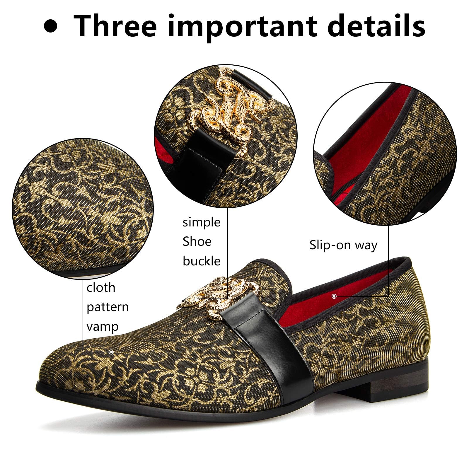 Meijiana Men's Classic Loafers - Genuine Leather Luxury Dress Shoes for Wedding, Business & Formal Occasions | Comfortable Slip-On Shoes for Office, Party & Daily Wear