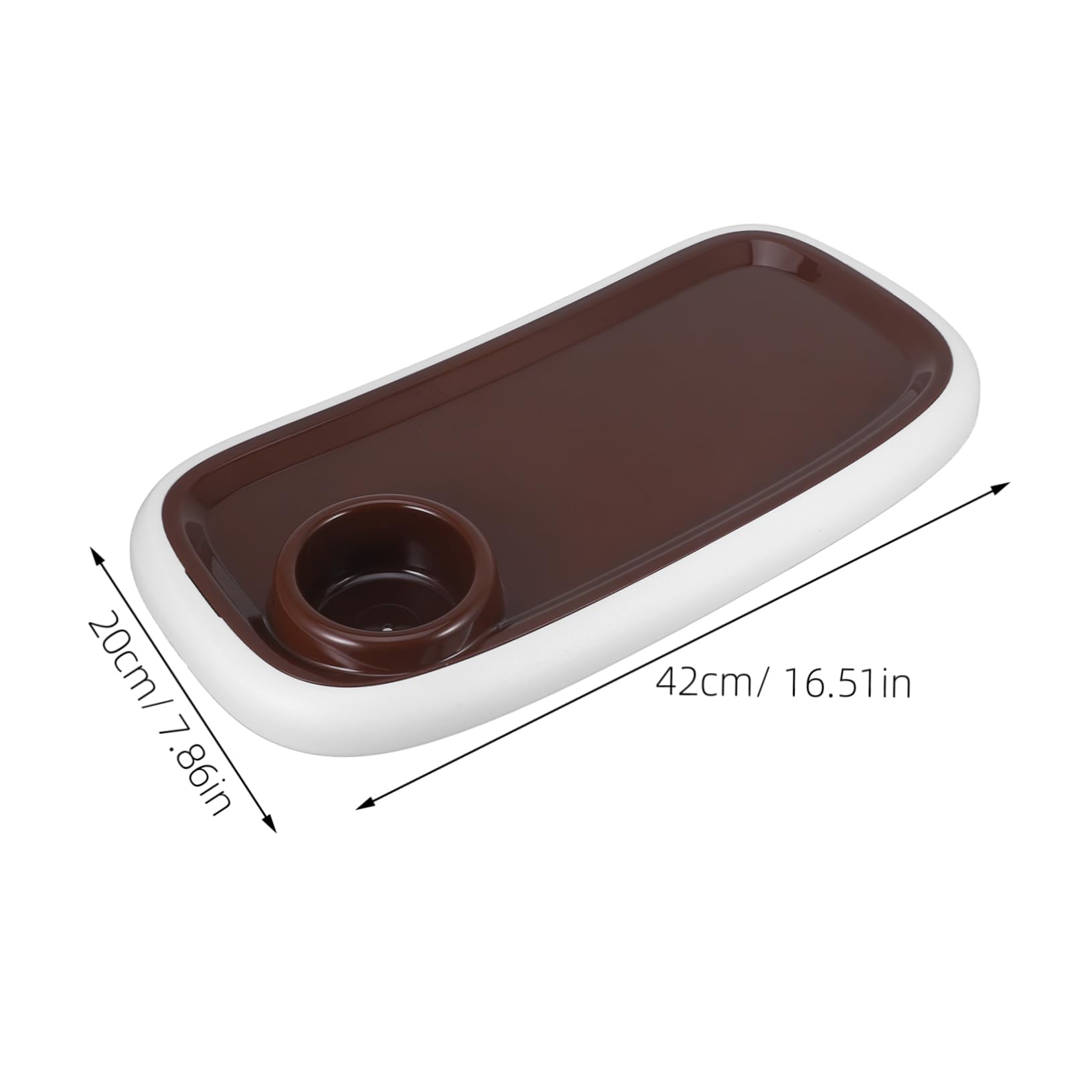 Vaguelly 3-Piece Stroller Food Tray Set - ABS Plastic Snack Tray for Baby Strollers & Coffee Cup Holder - Perfect for On-the-Go Snacking, Coffee Drinking & Stroller Organization
