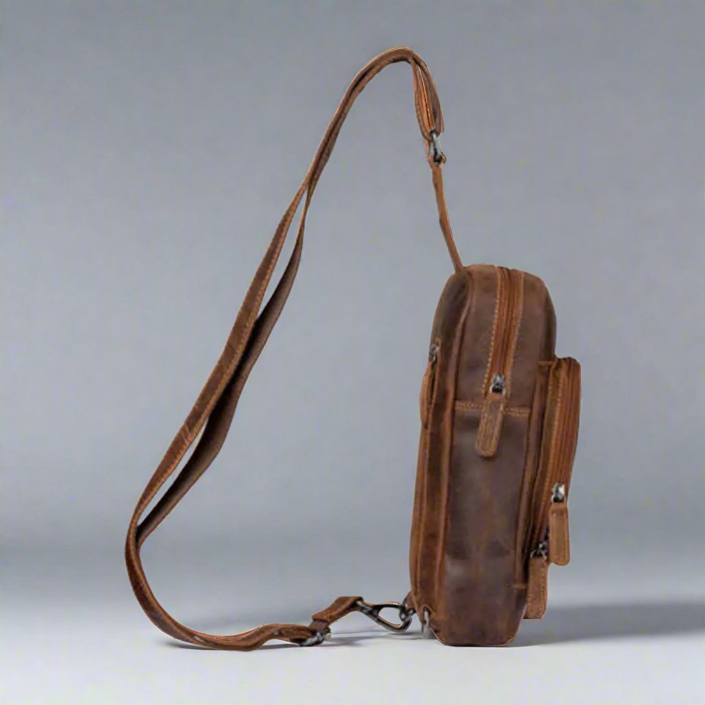 Premium Genuine Leather Hamilton Crossbody Bag & Backpack for Women - Stylish & Durable Handbag for Travel, Work & Everyday Use
