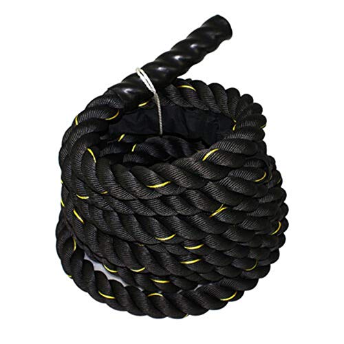 1.5 Inch x 30 Feet Poly Dacron Battle Rope for Strength Training & Fitness Workouts | Heavy Duty Undulation Exercise Rope | USA Made | Ideal for CrossFit, Gym & Home Workouts