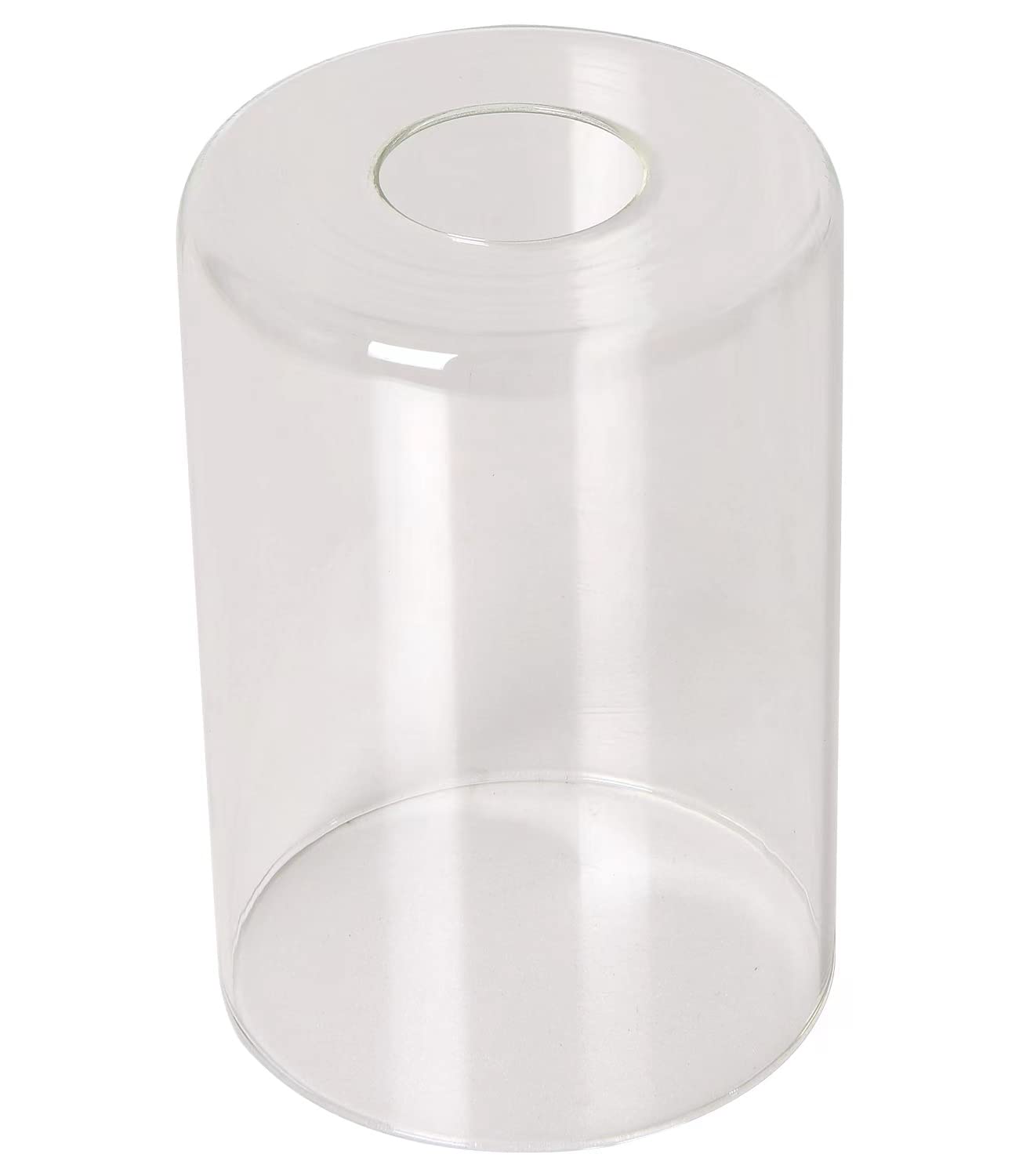 Modern Clear Glass Lamp Shade - Cylinder Transparent Replacement for Floor Lamps, Chandeliers & Table Lamps (6.3